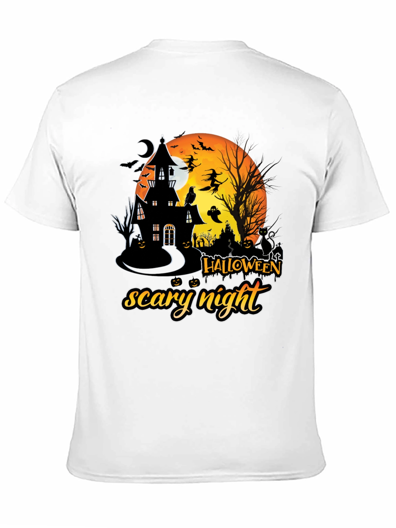 Halloween Scary Night Graphic T-Shirt