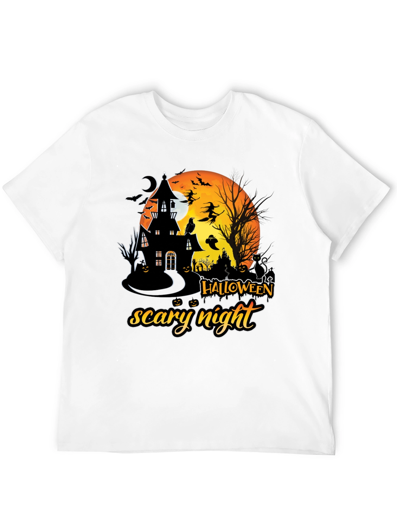 Halloween Scary Night Graphic T-Shirt