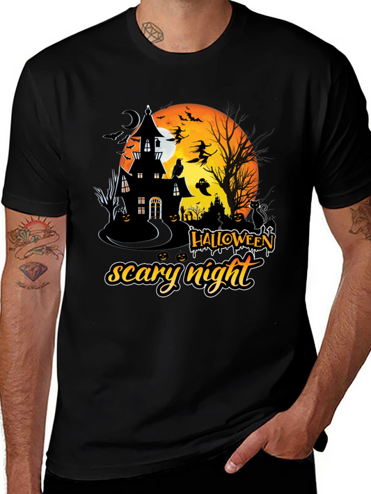 Halloween Scary Night Graphic T-Shirt