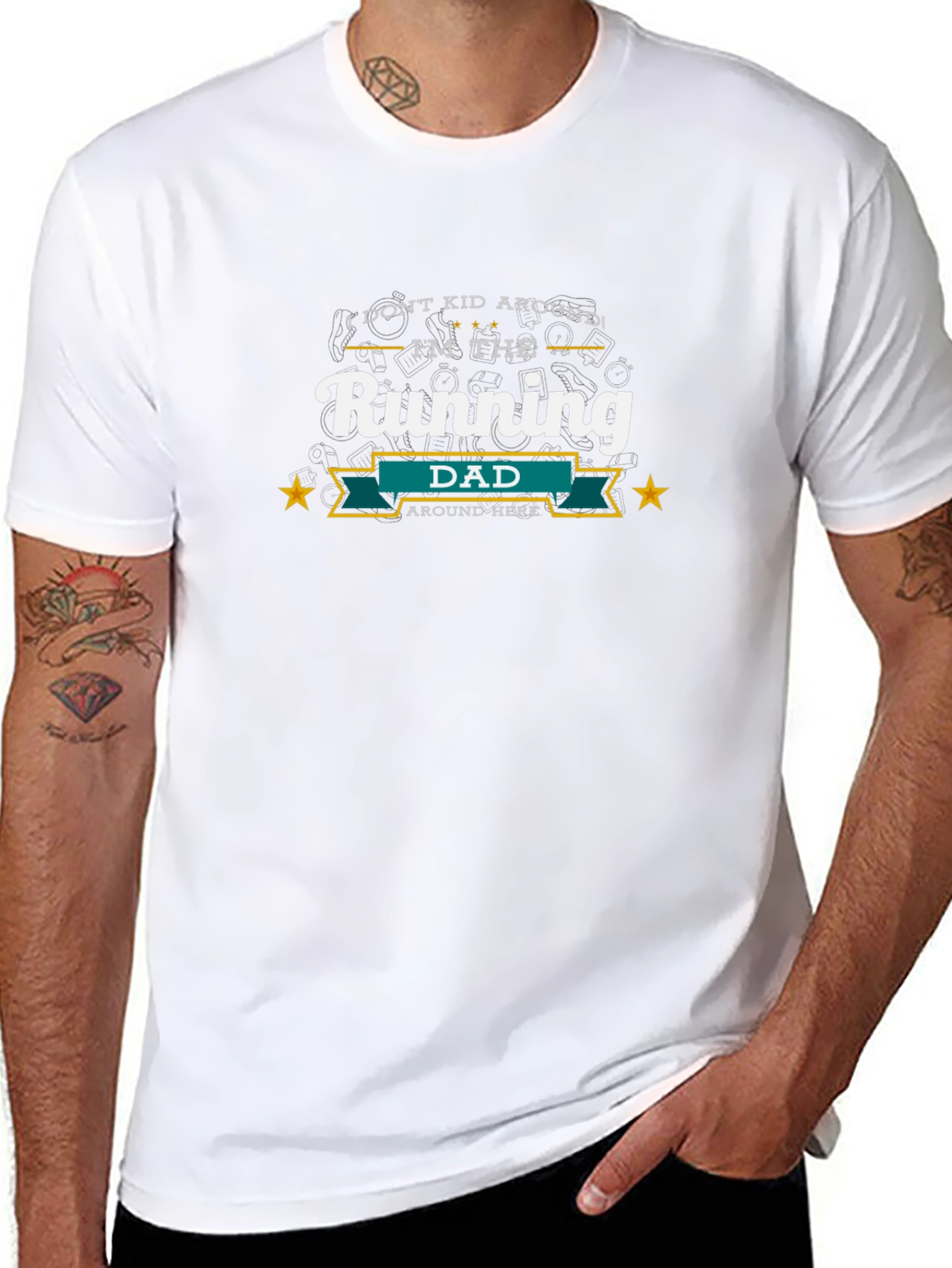 Running Dad T-Shirt - Perfect for Active Dads
