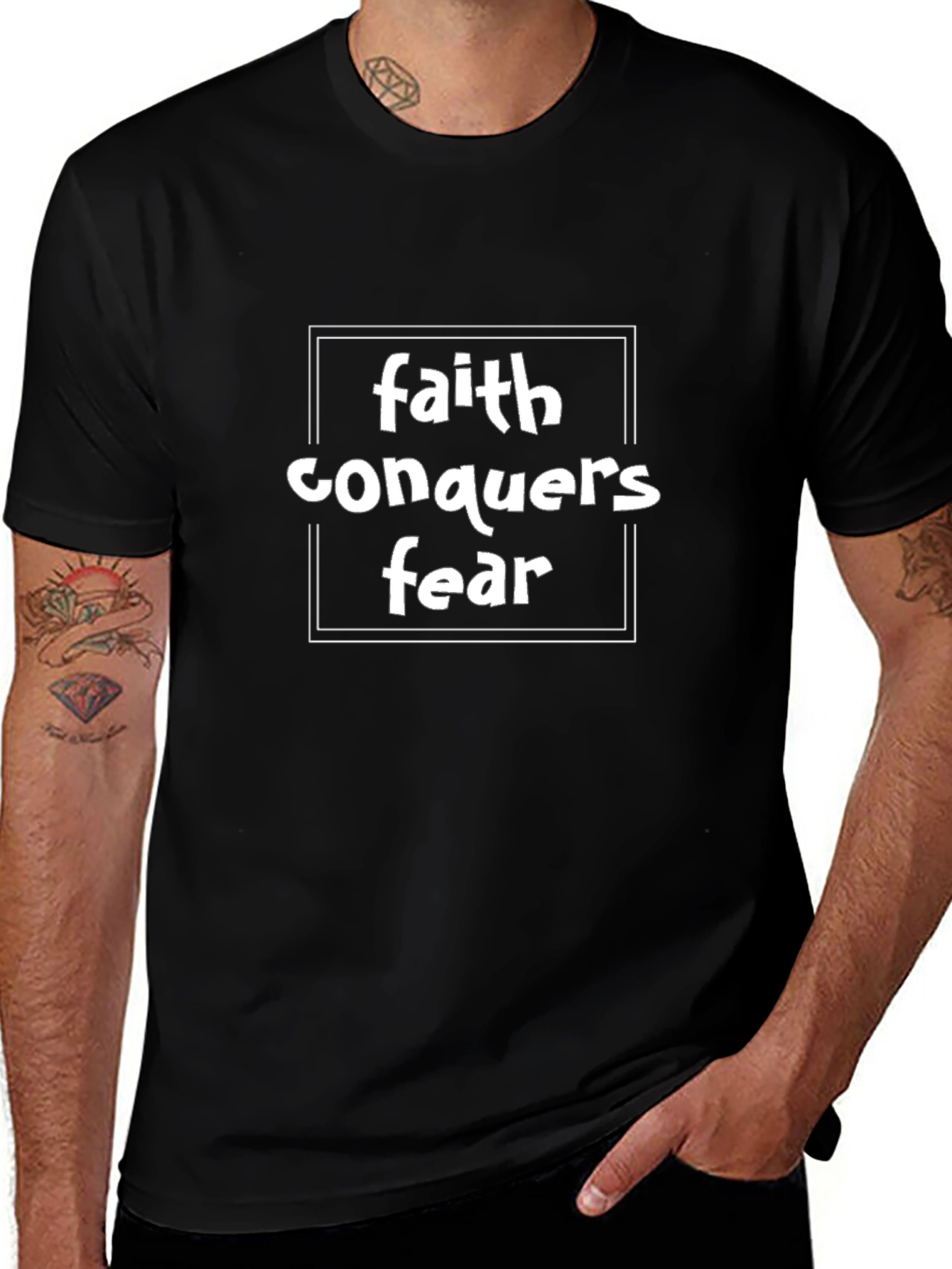 Faith Conquers Fear Graphic T-Shirt