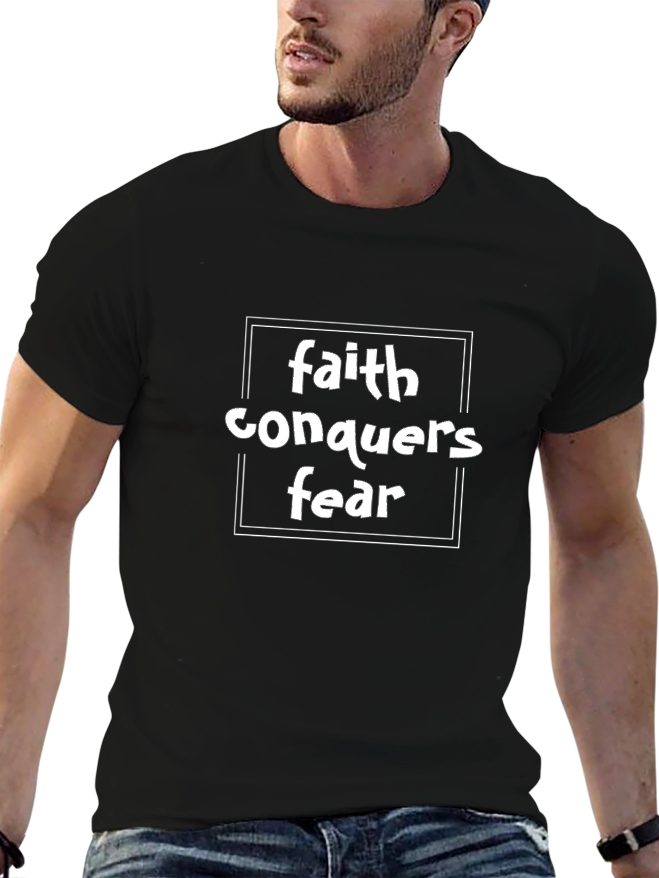 Faith Conquers Fear Graphic T-Shirt