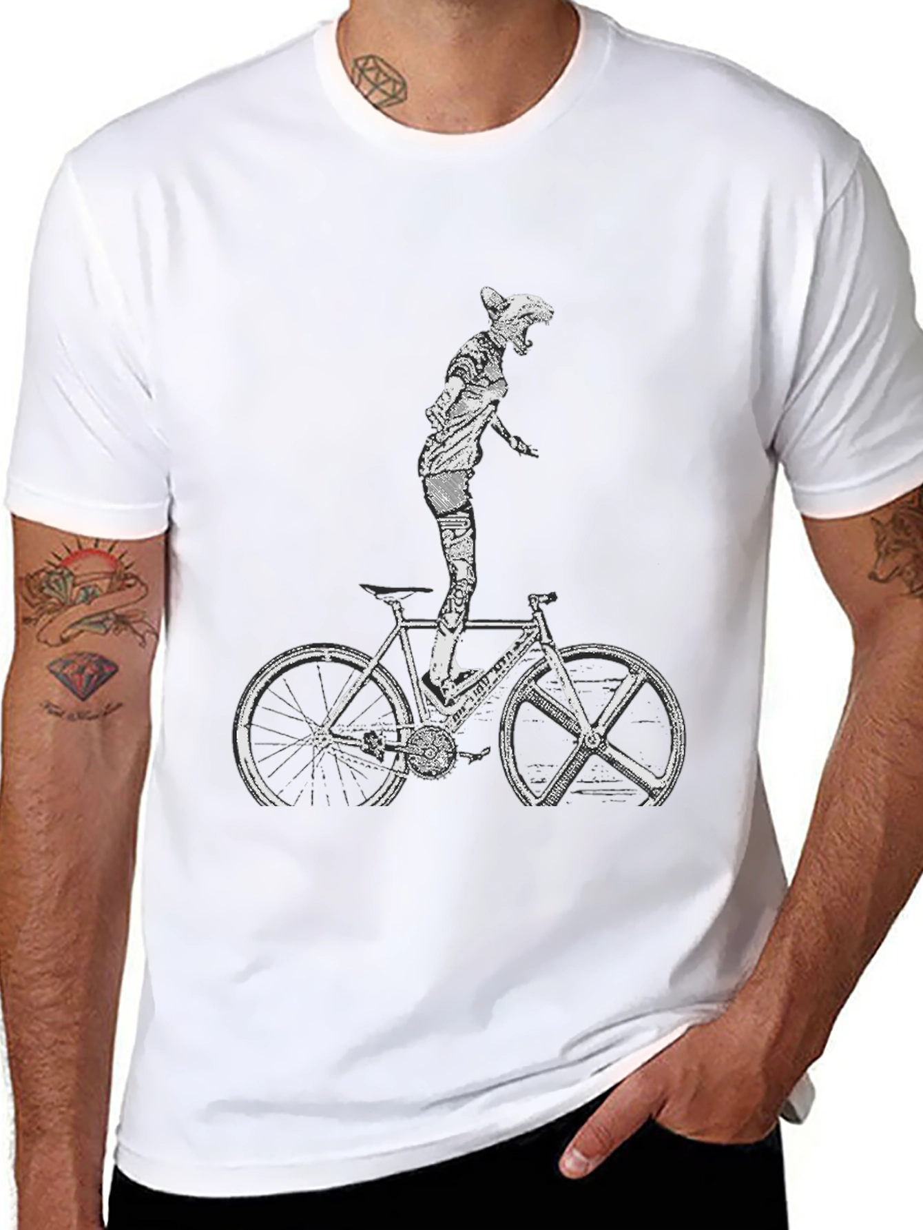Cool Graphic Tee - Cyclist