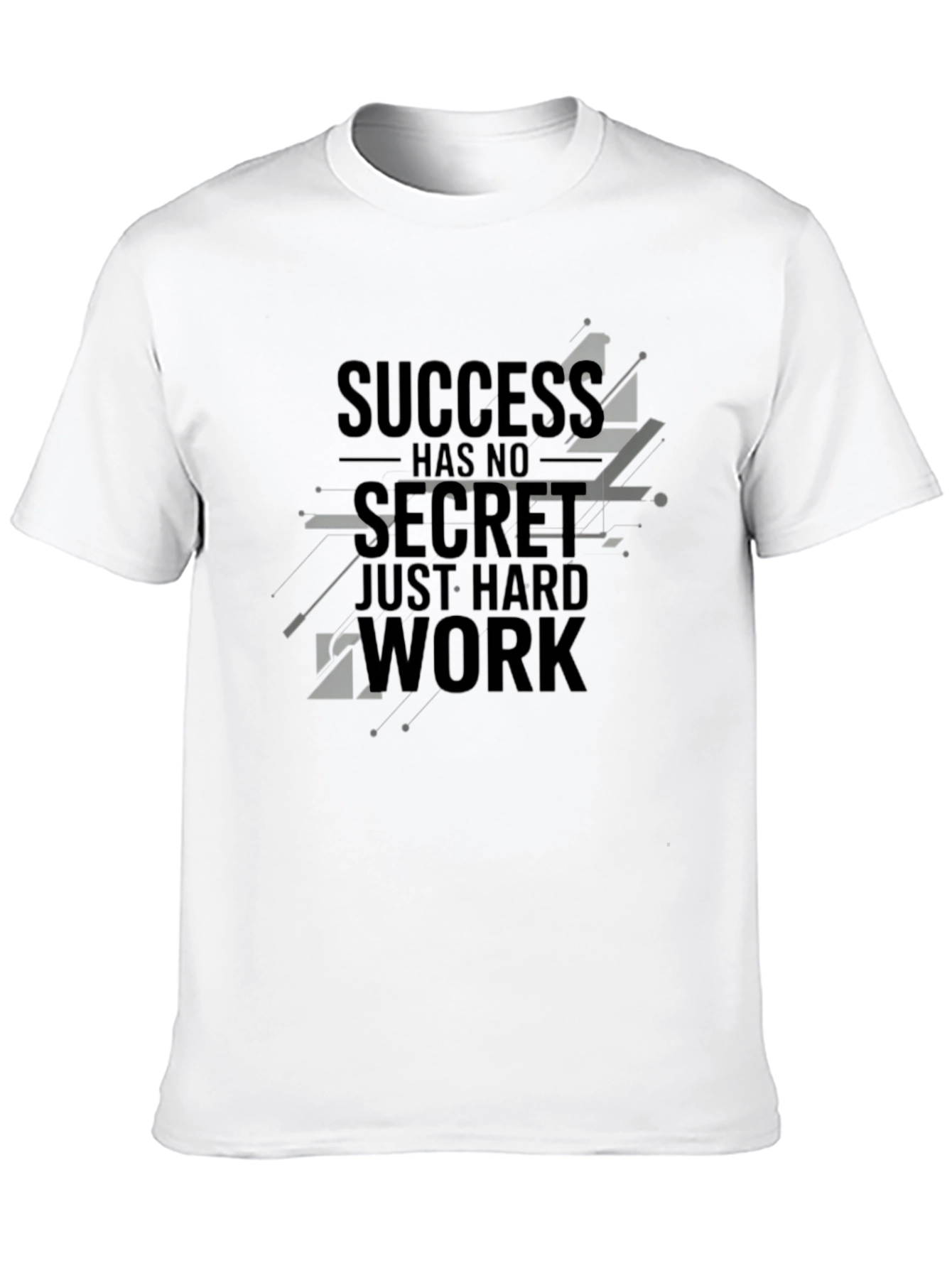 Success Hard Work Black Graphic Tee