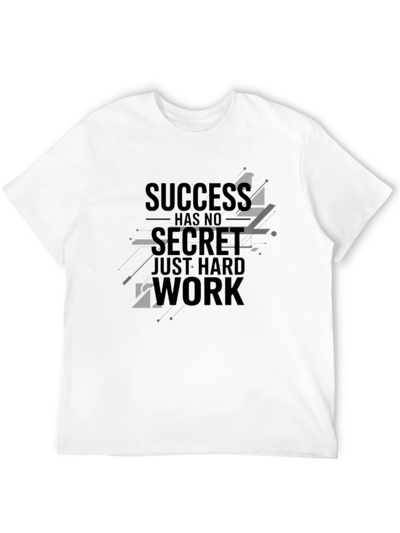 Success Hard Work Black Graphic Tee