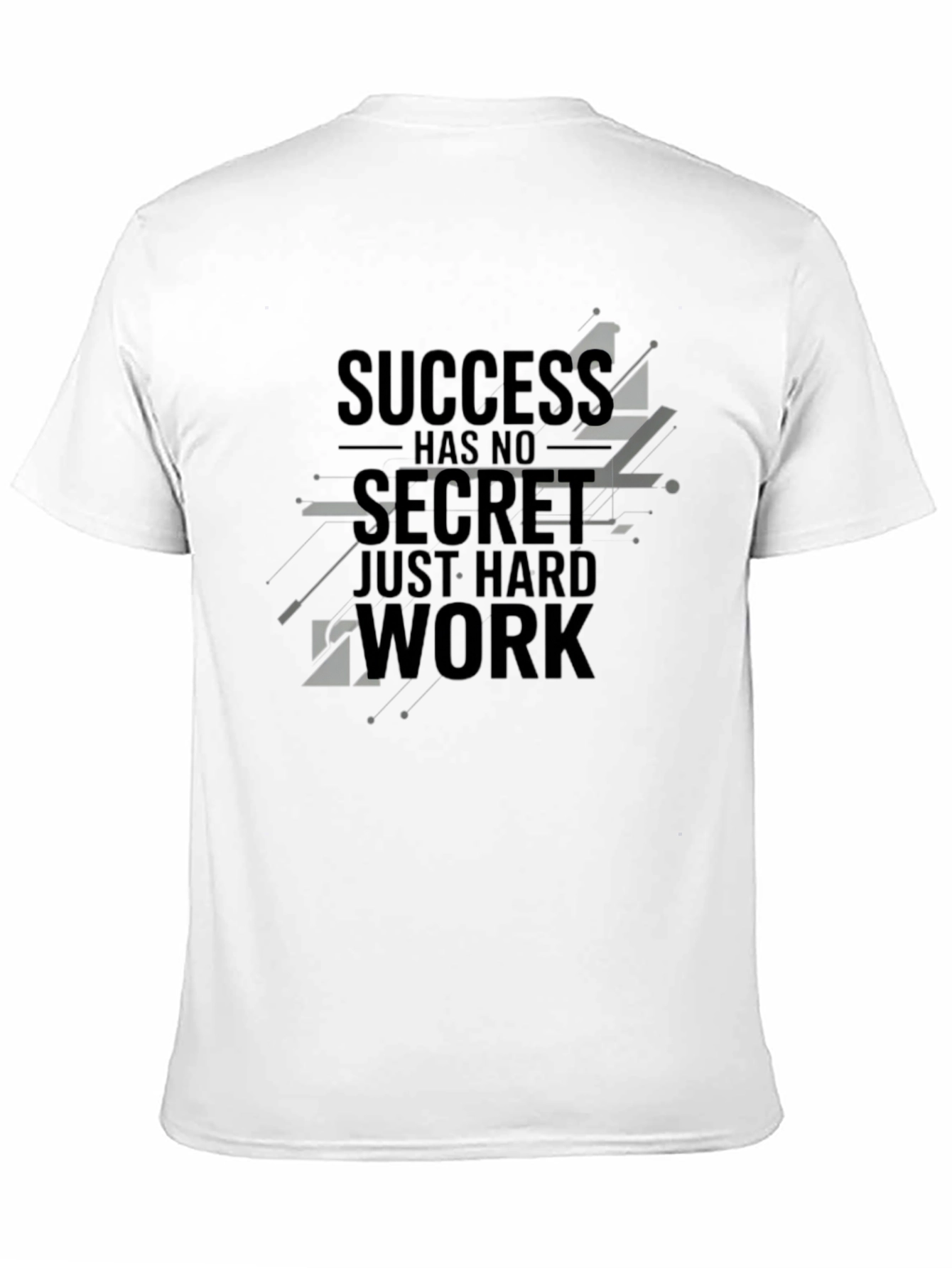 Success Hard Work Black Graphic Tee