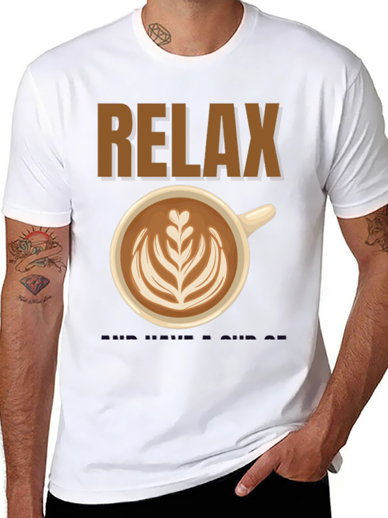 Relax Coffee Graphic Tee