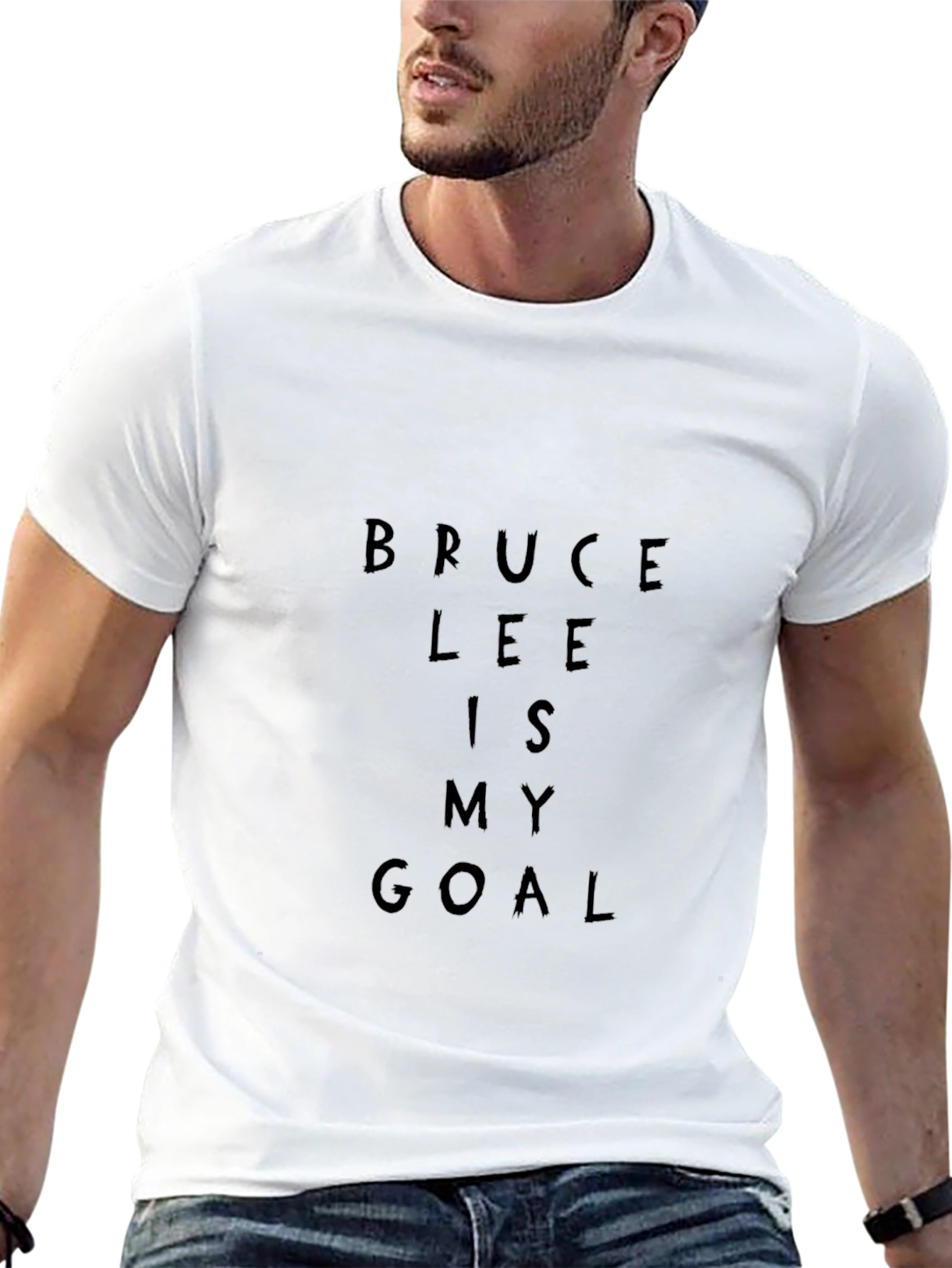 Bruce Lee Is My Goal Black T-Shirt