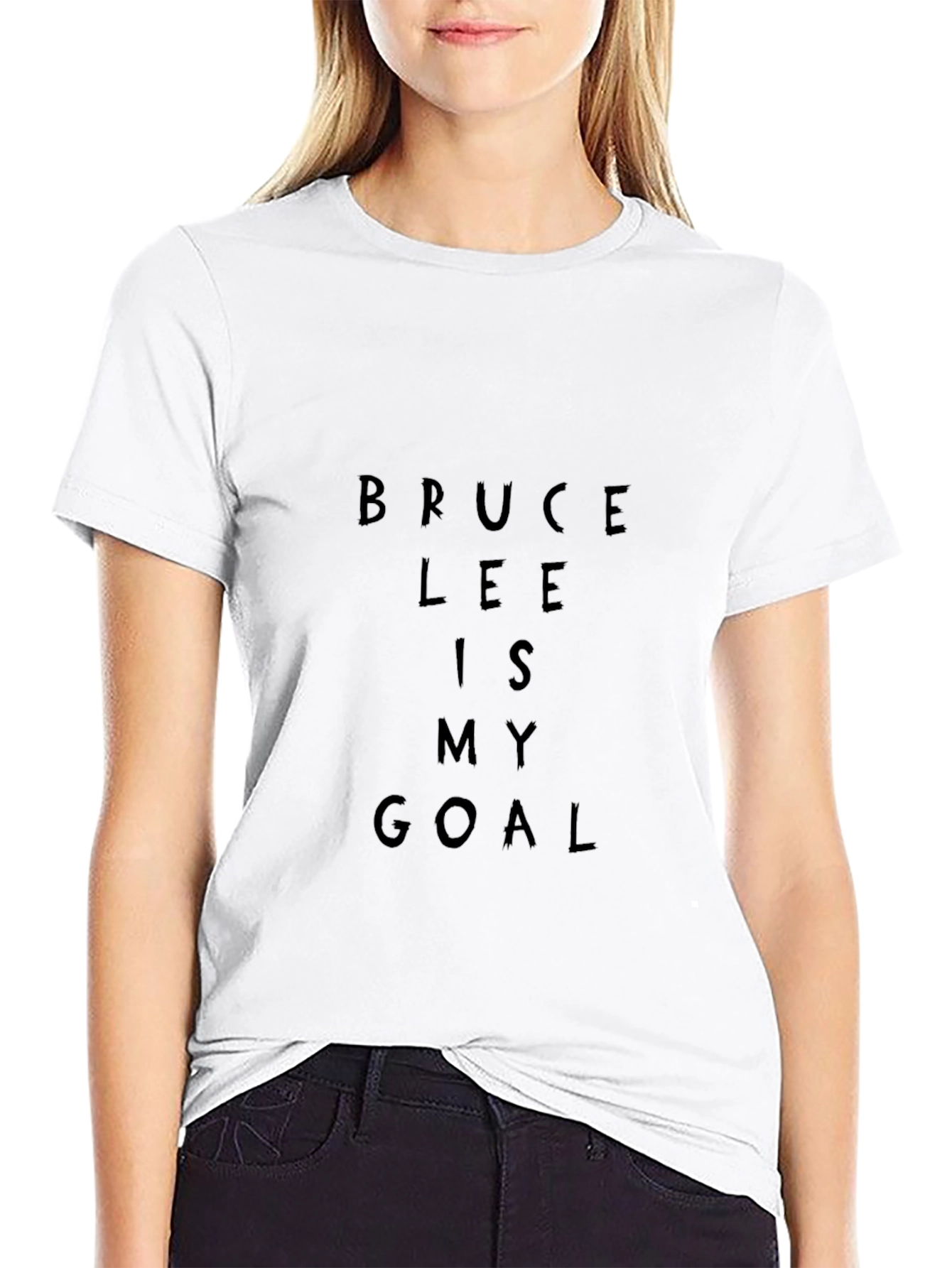 Bruce Lee Is My Goal Black T-Shirt