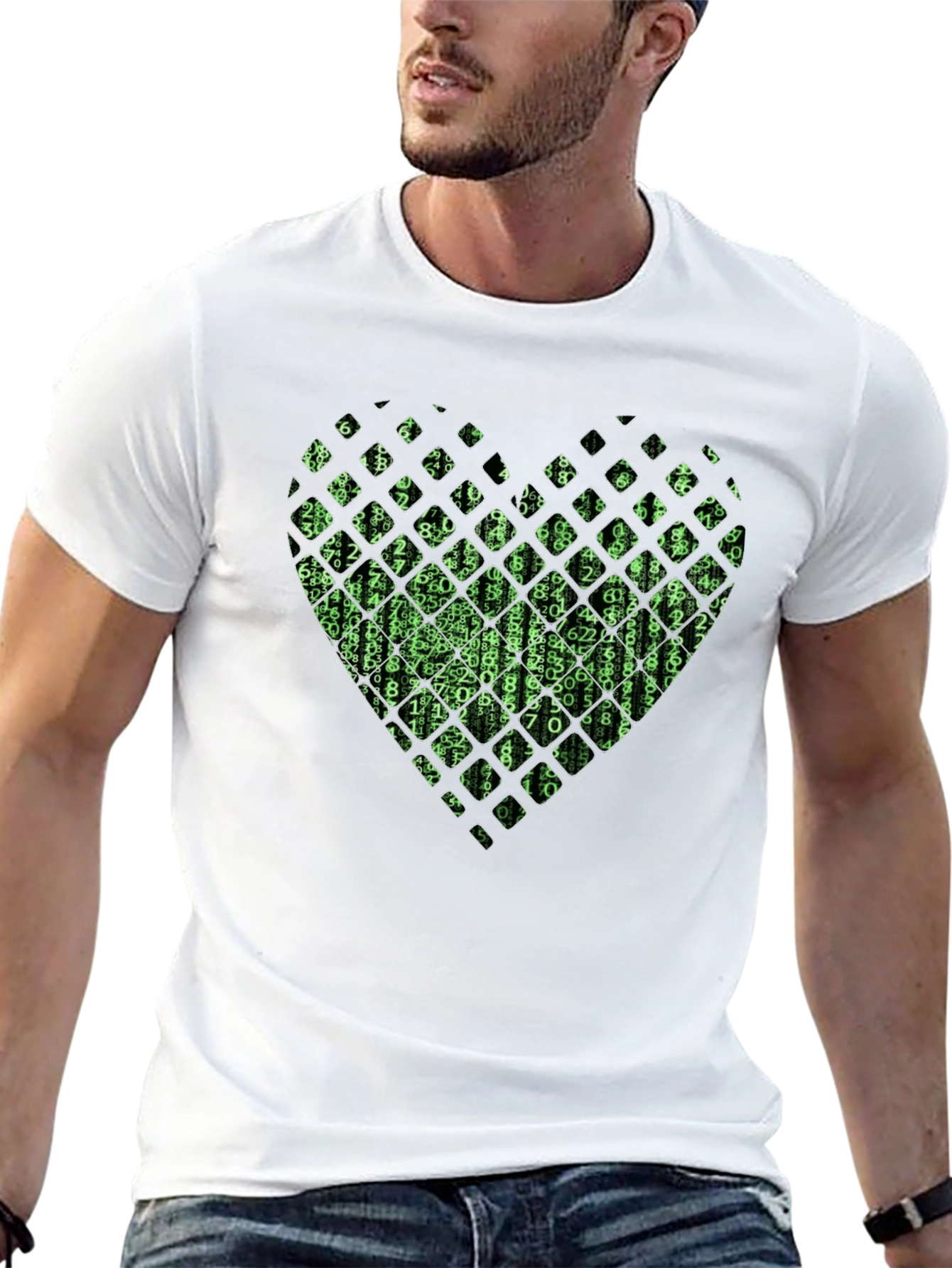 Matrix Heart Black T-Shirt