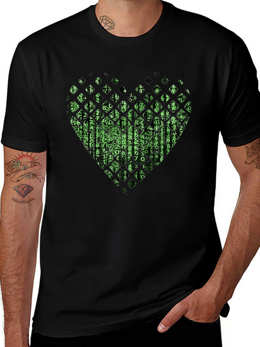 Matrix Heart Black T-Shirt