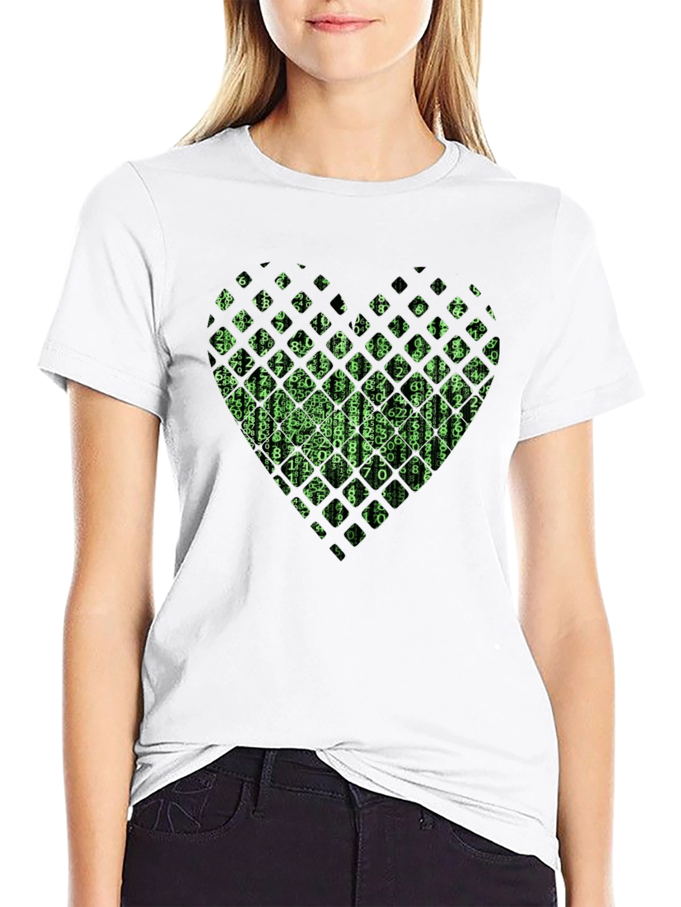Matrix Heart Black T-Shirt