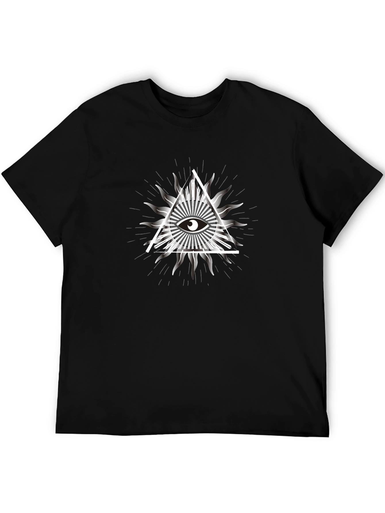 Illuminati Eye Graphic Tee - Black