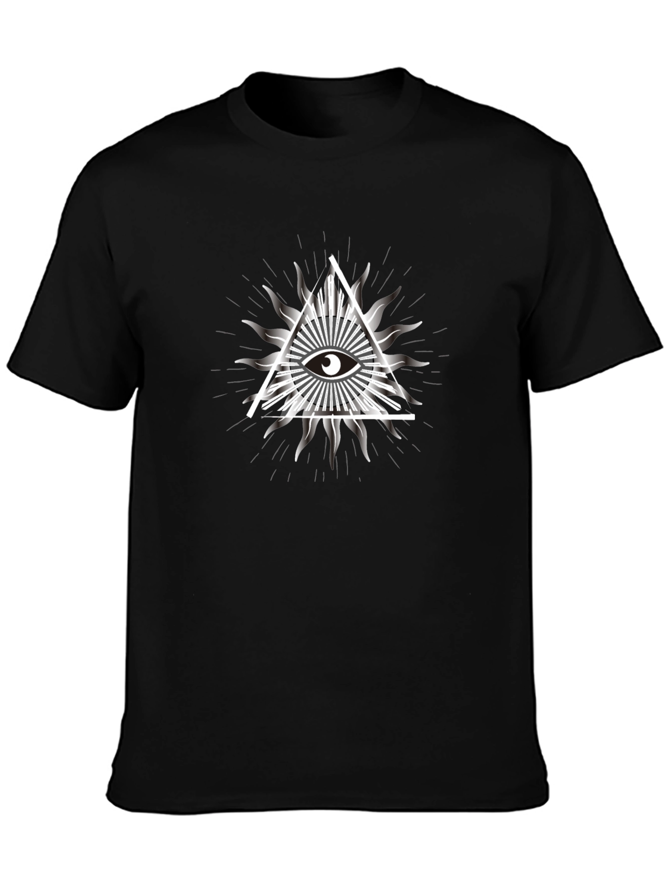 Illuminati Eye Graphic Tee - Black