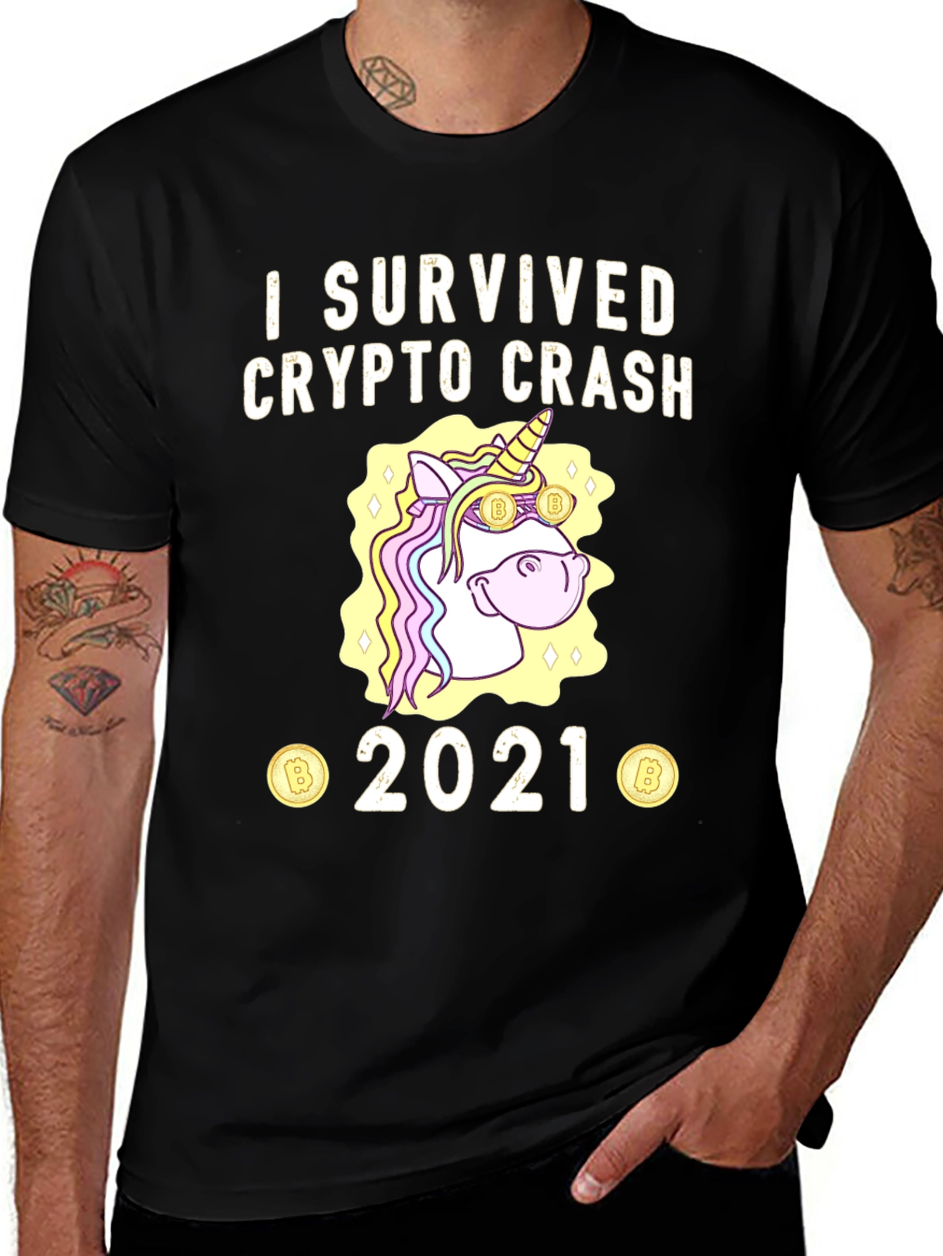 I Survived Crypto Crash 2021 T-Shirt