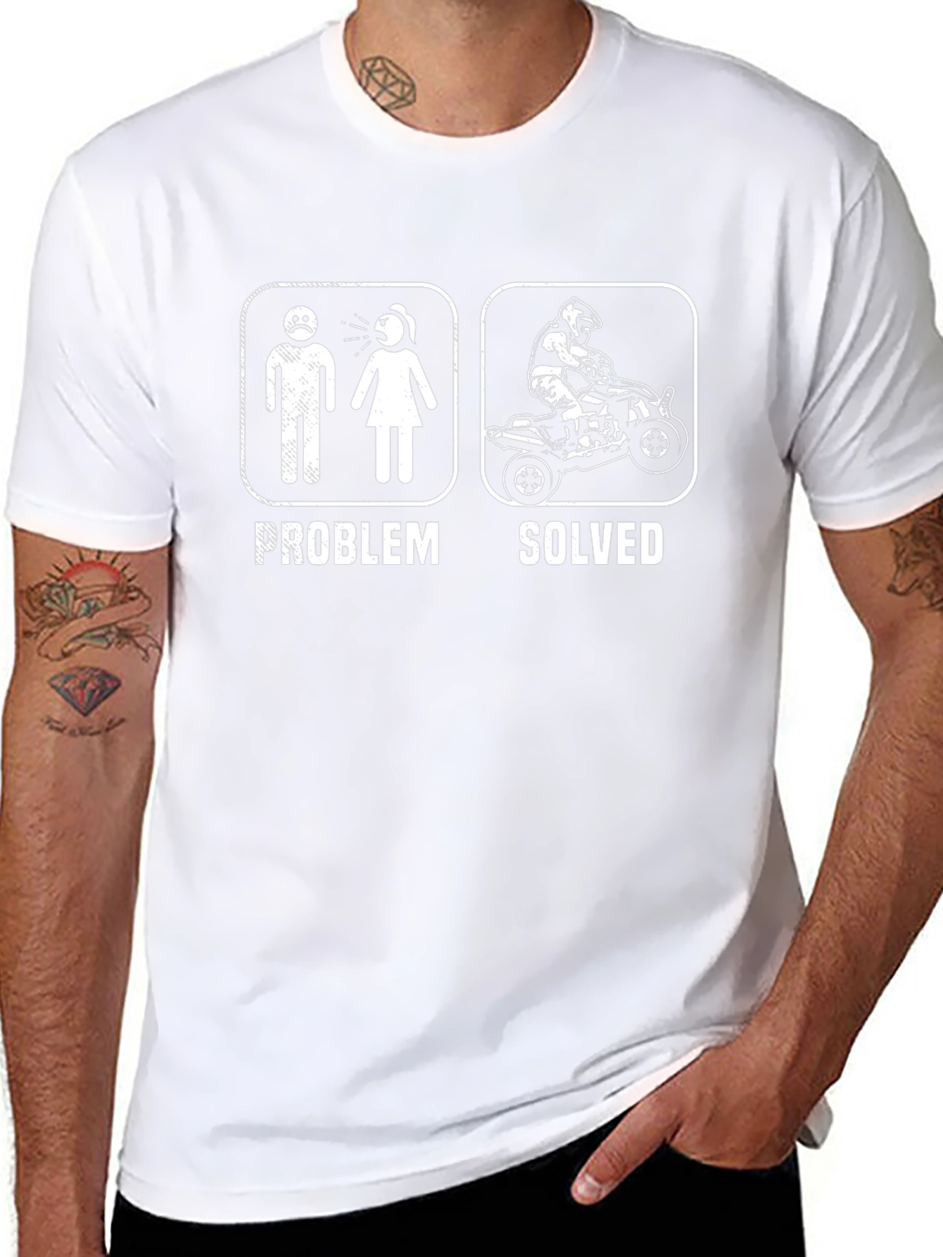 Problem Solved ATV Rider T-Shirt