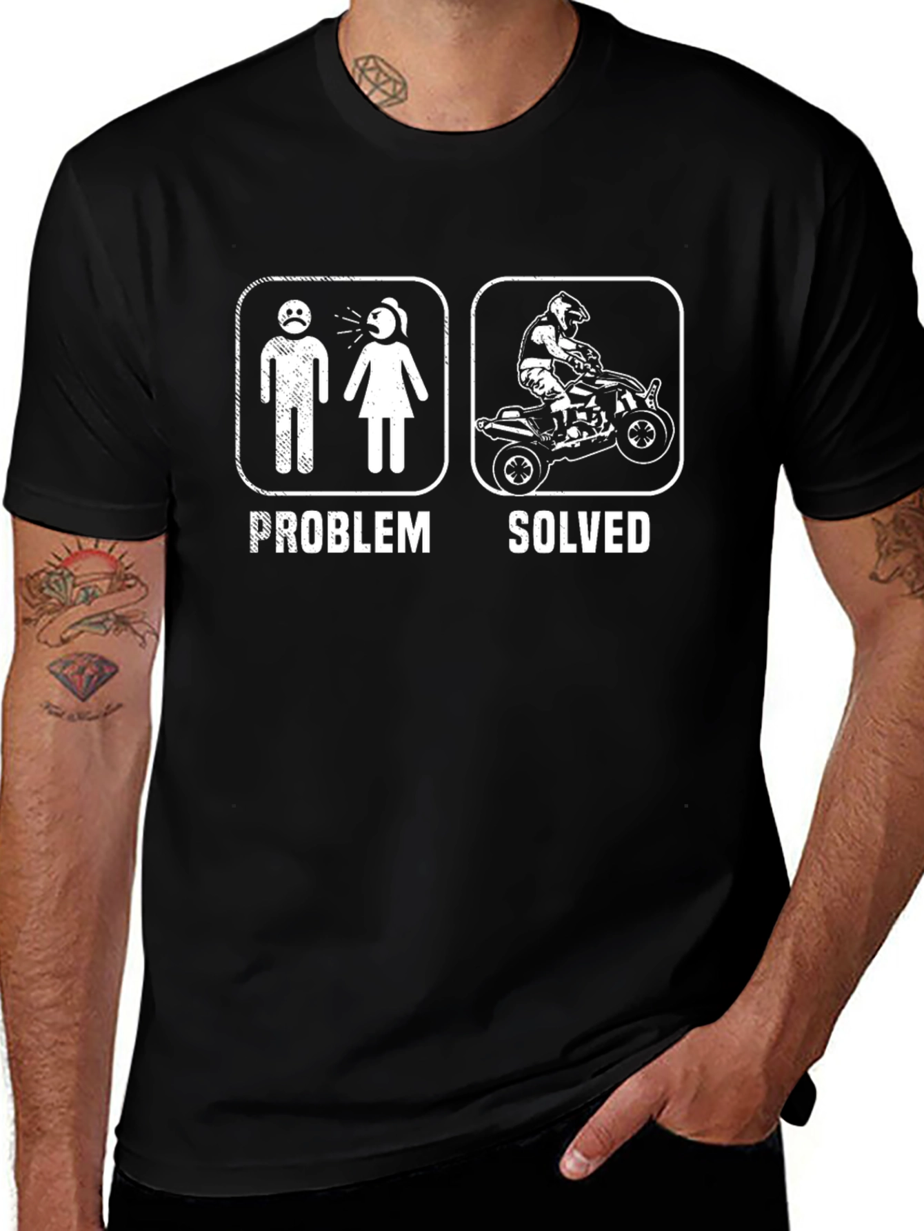Problem Solved ATV Rider T-Shirt