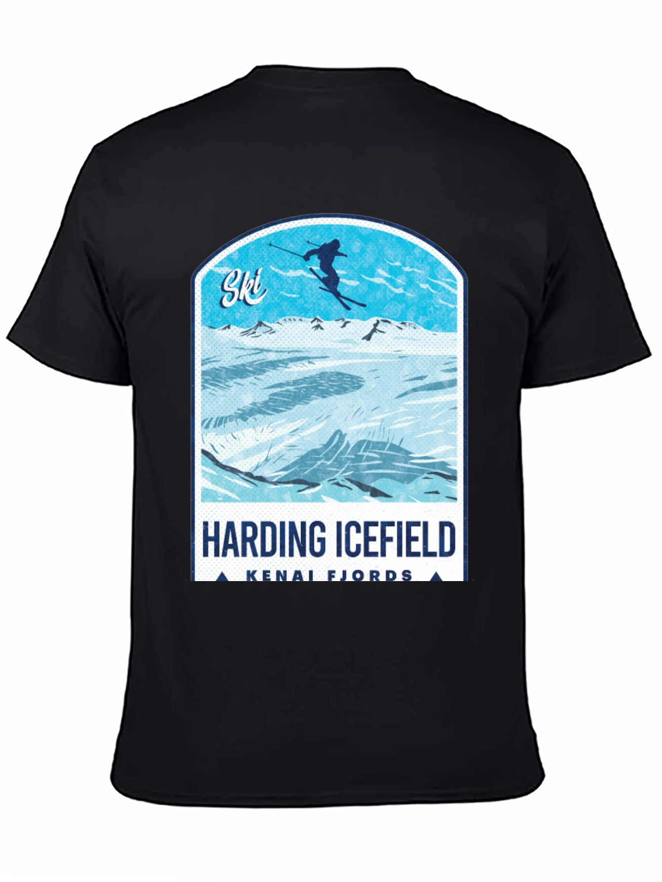 Harding Icefield Kenai Fjords Ski T-Shirt
