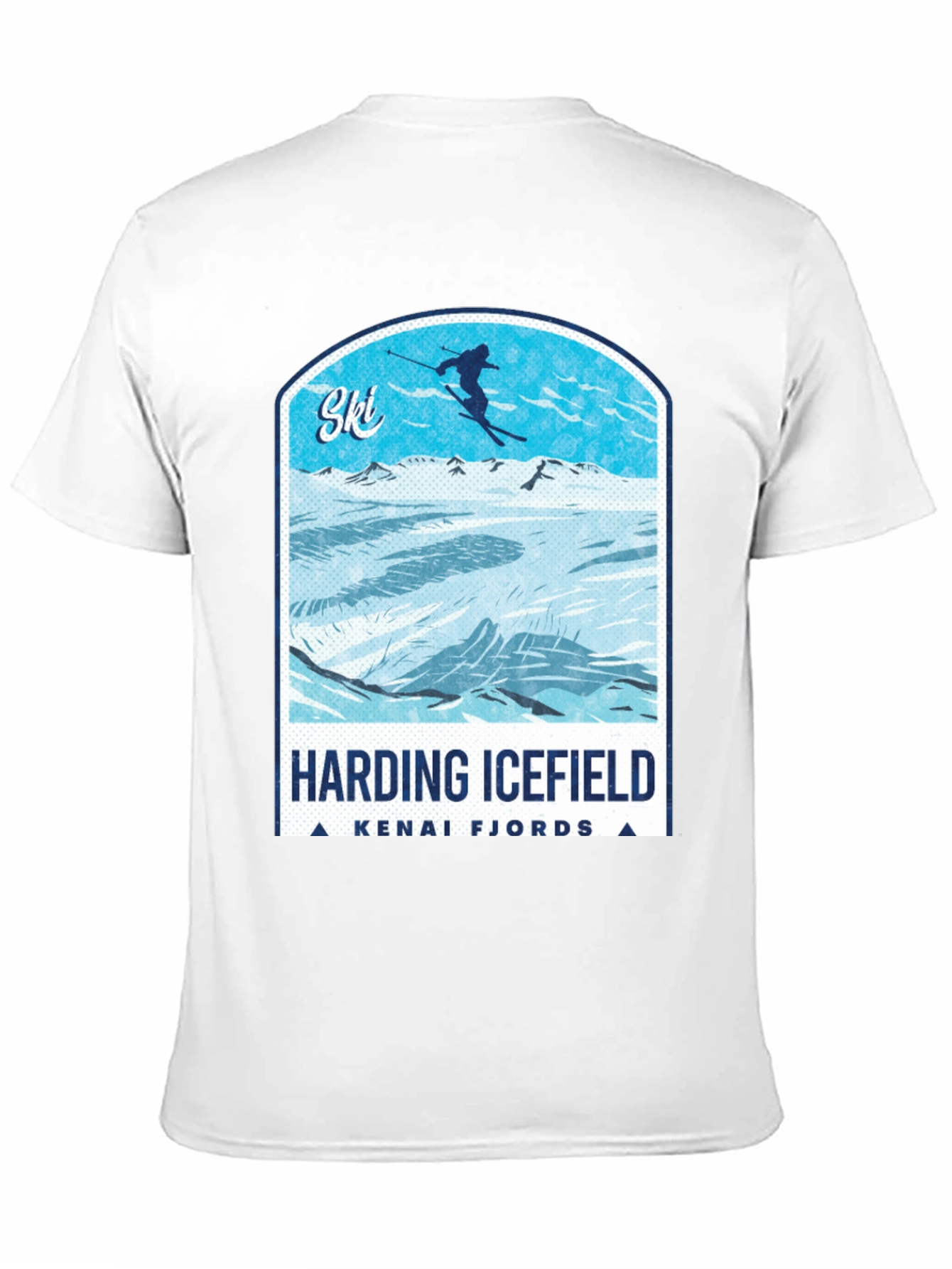 Harding Icefield Kenai Fjords Ski T-Shirt