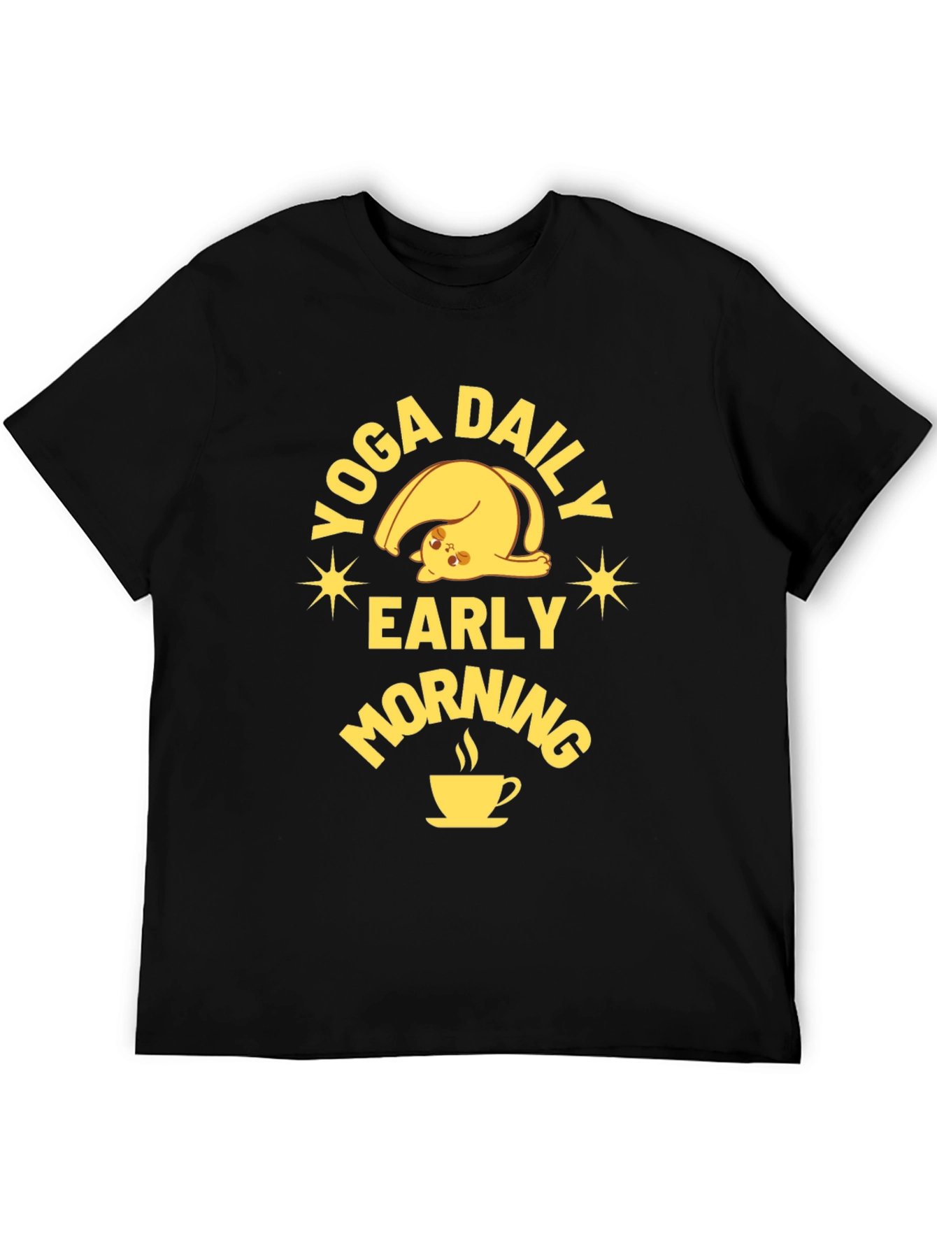 Yoga Daily Early Morning Cat Lover T-Shirt