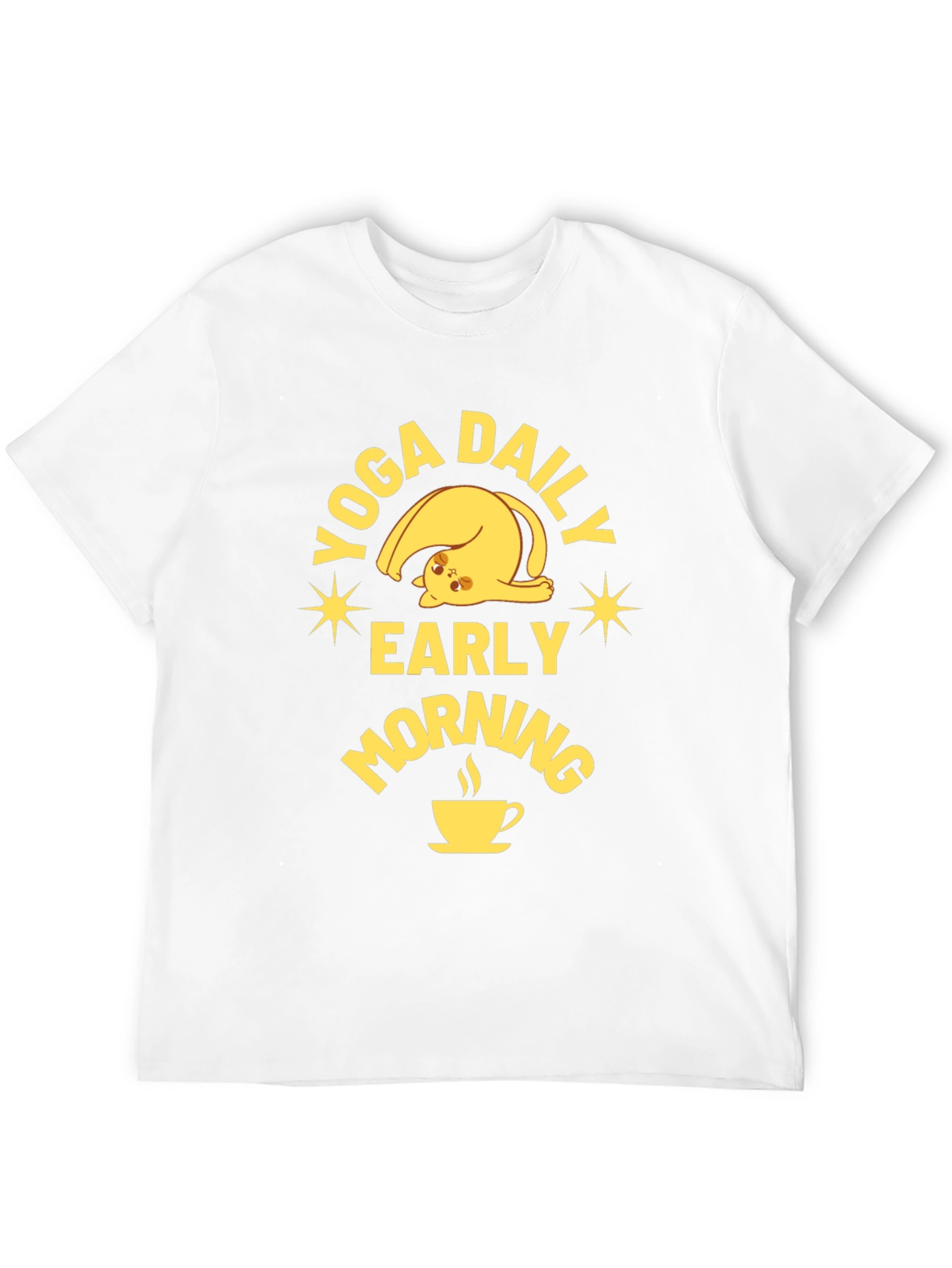 Yoga Daily Early Morning Cat Lover T-Shirt