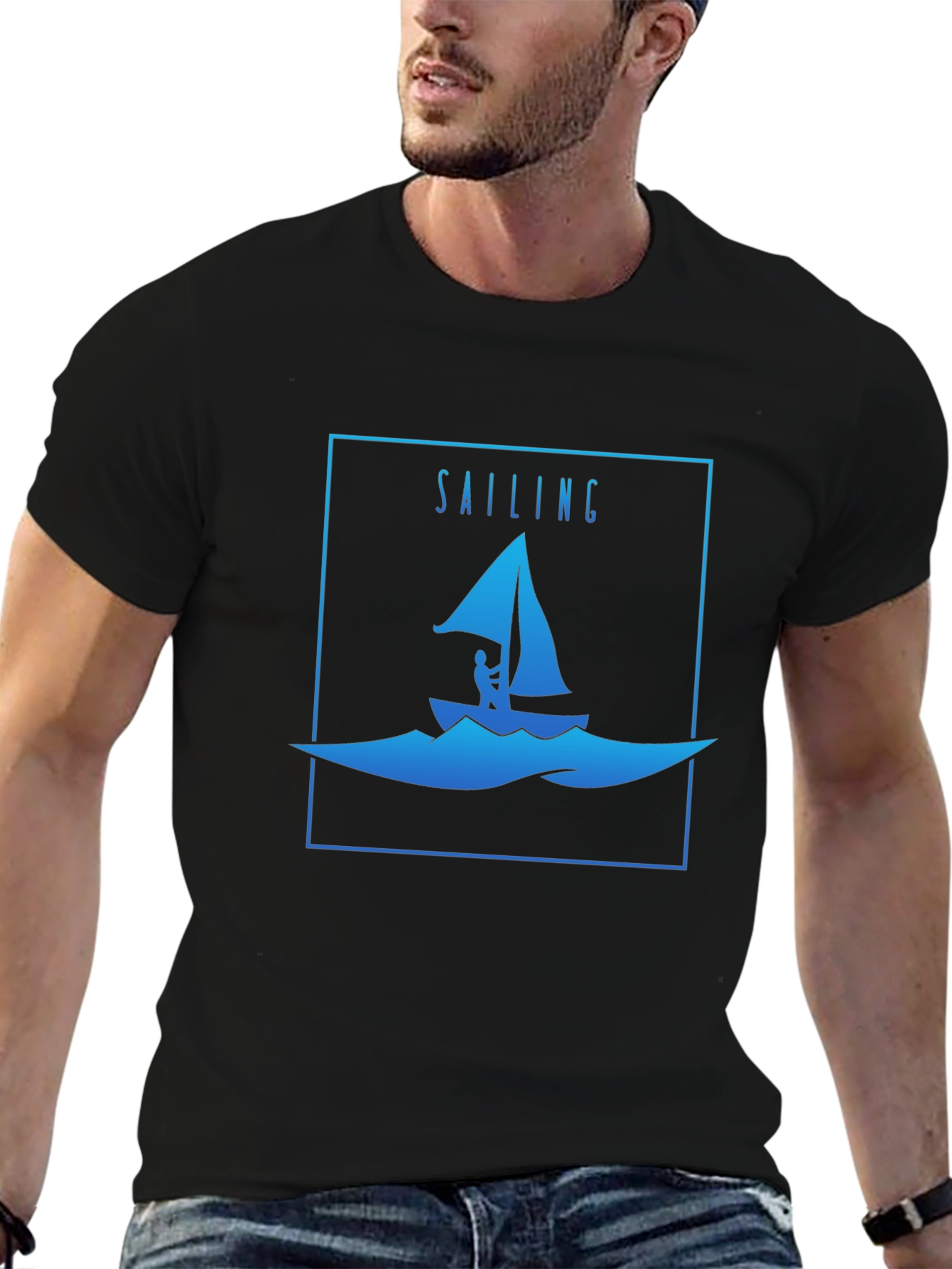 Sailing Graphic T-Shirt | Mens Crew Neck