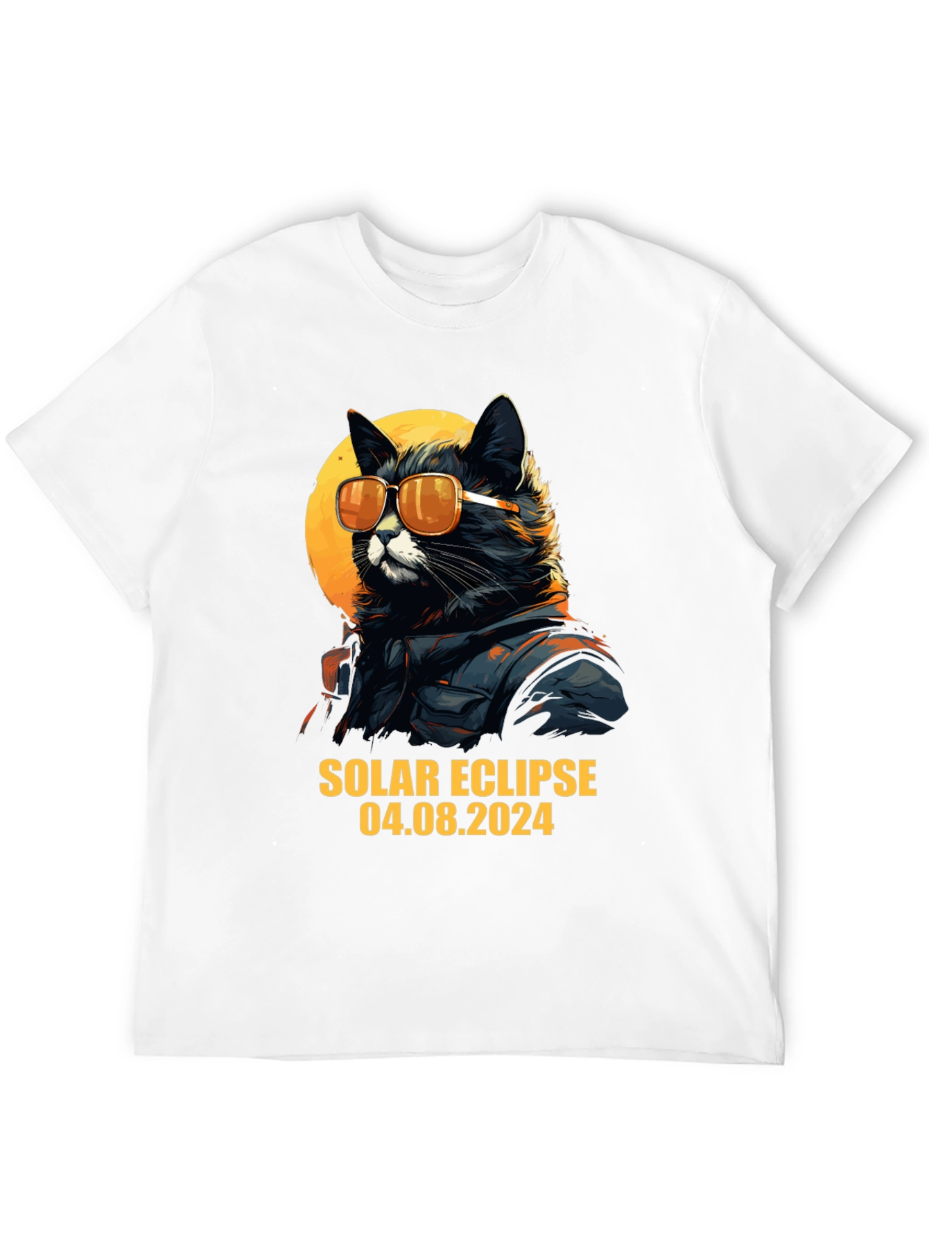Solar Eclipse 2024 Cat T-Shirt