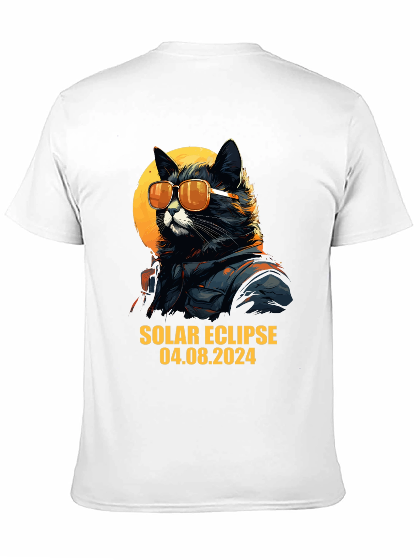 Solar Eclipse 2024 Cat T-Shirt