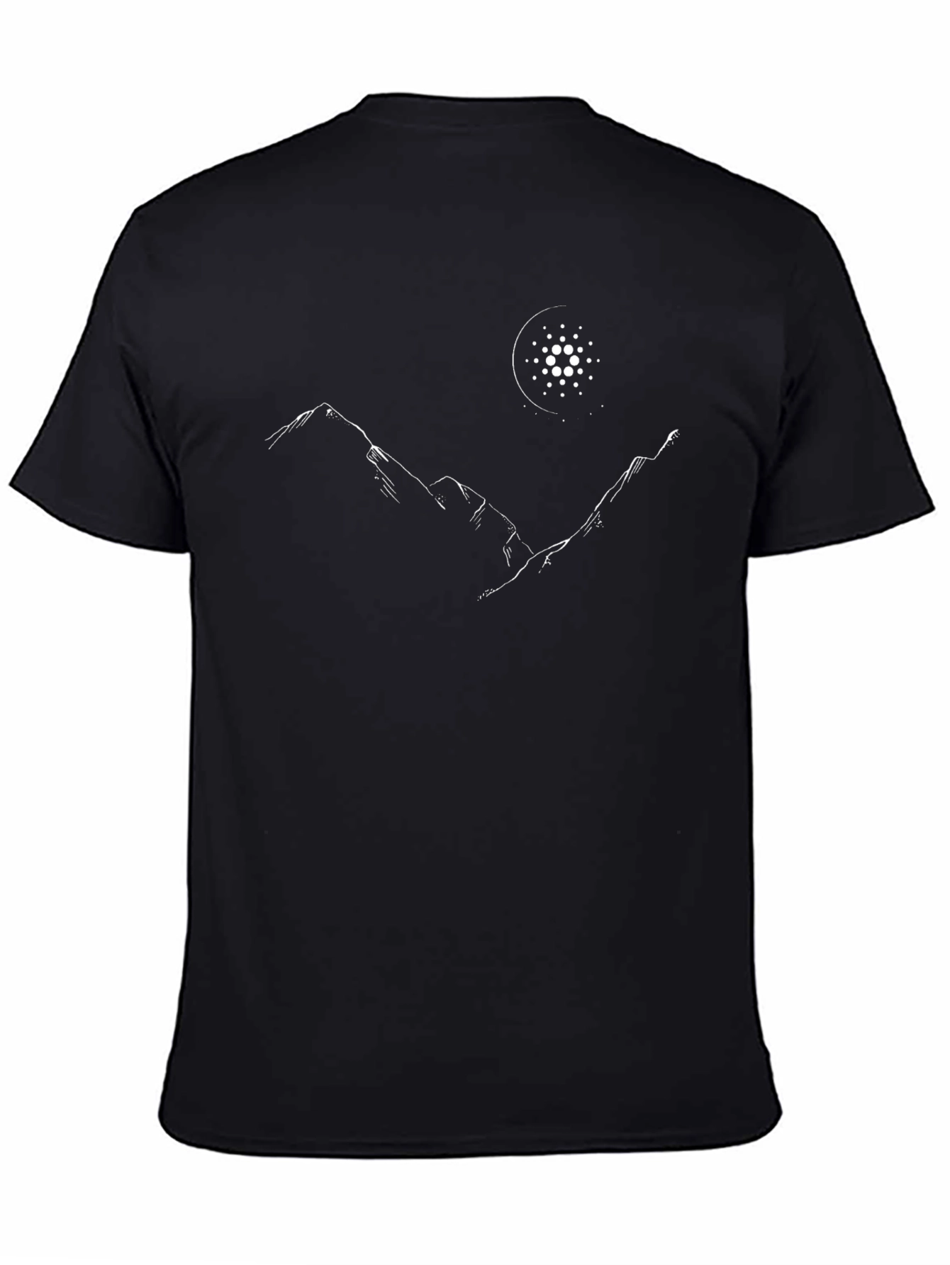 Mountainscape Tee with ADA Crypto Token Design