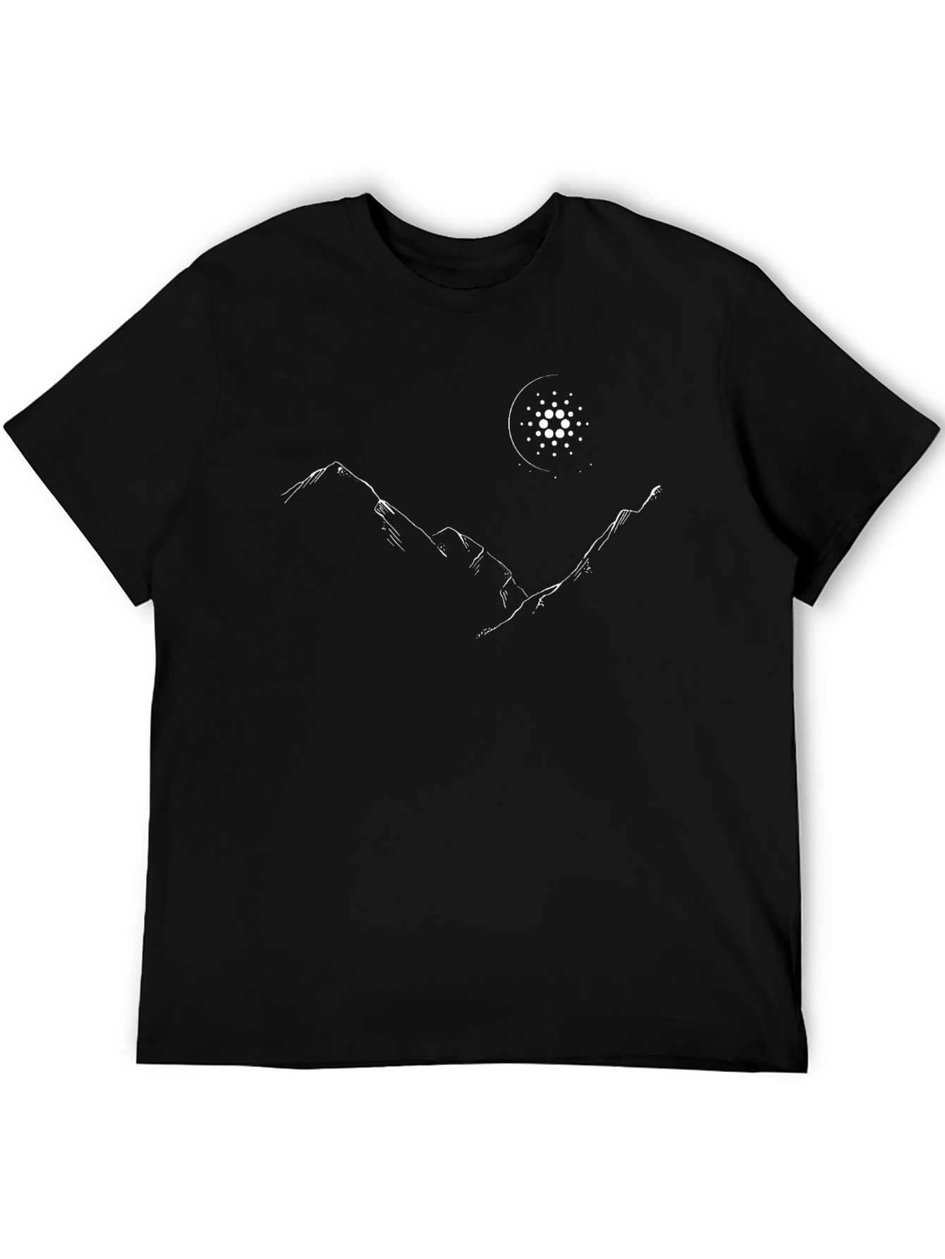 Mountainscape Tee with ADA Crypto Token Design
