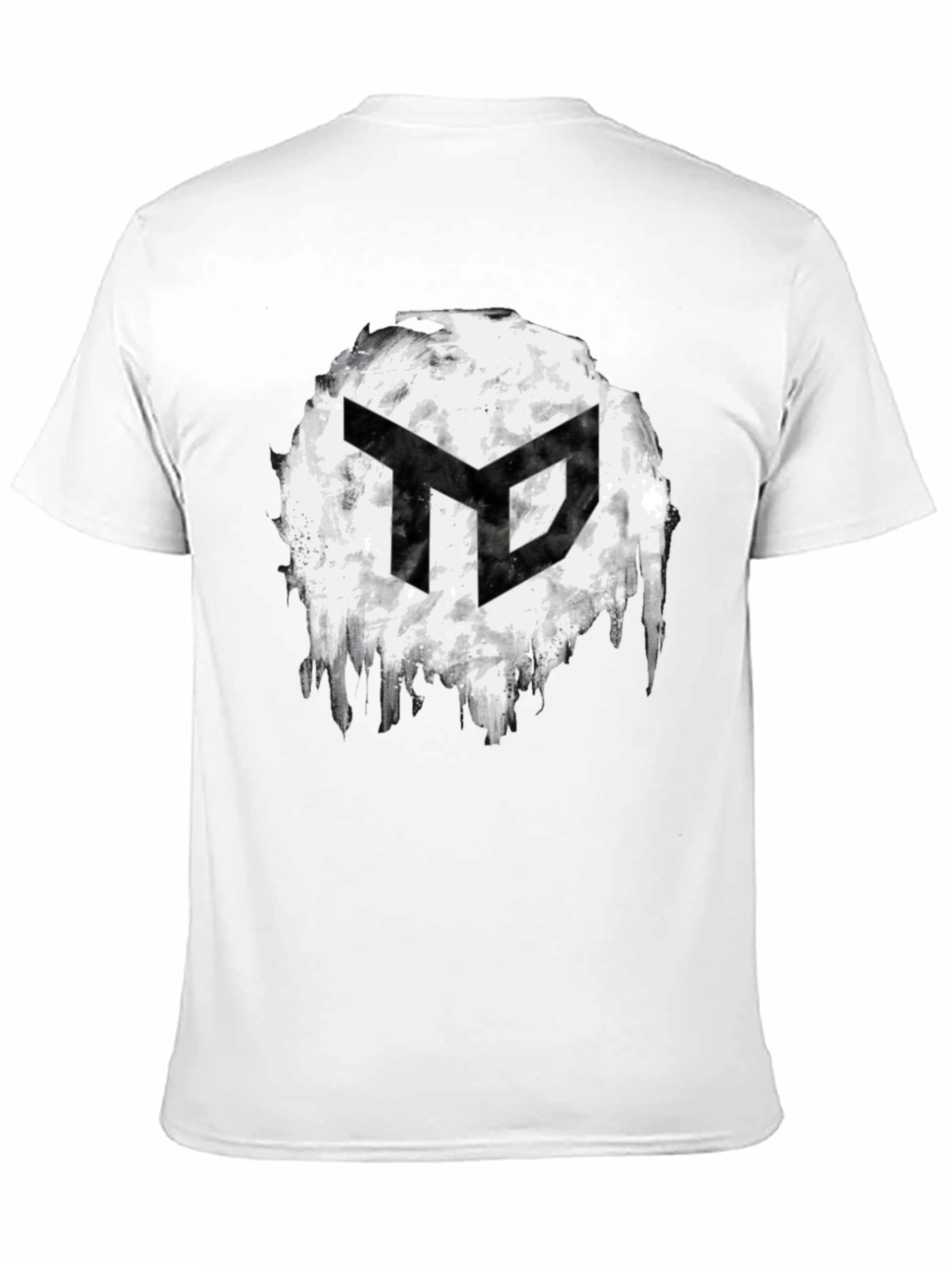 Abstract Logo Graphic Mens Black T-Shirt