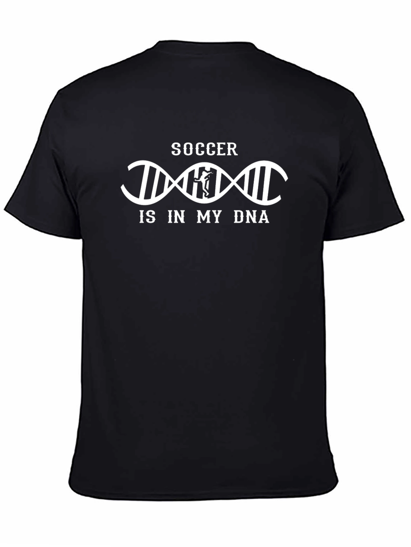 Soccer DNA T-Shirt - Black Graphic Tee