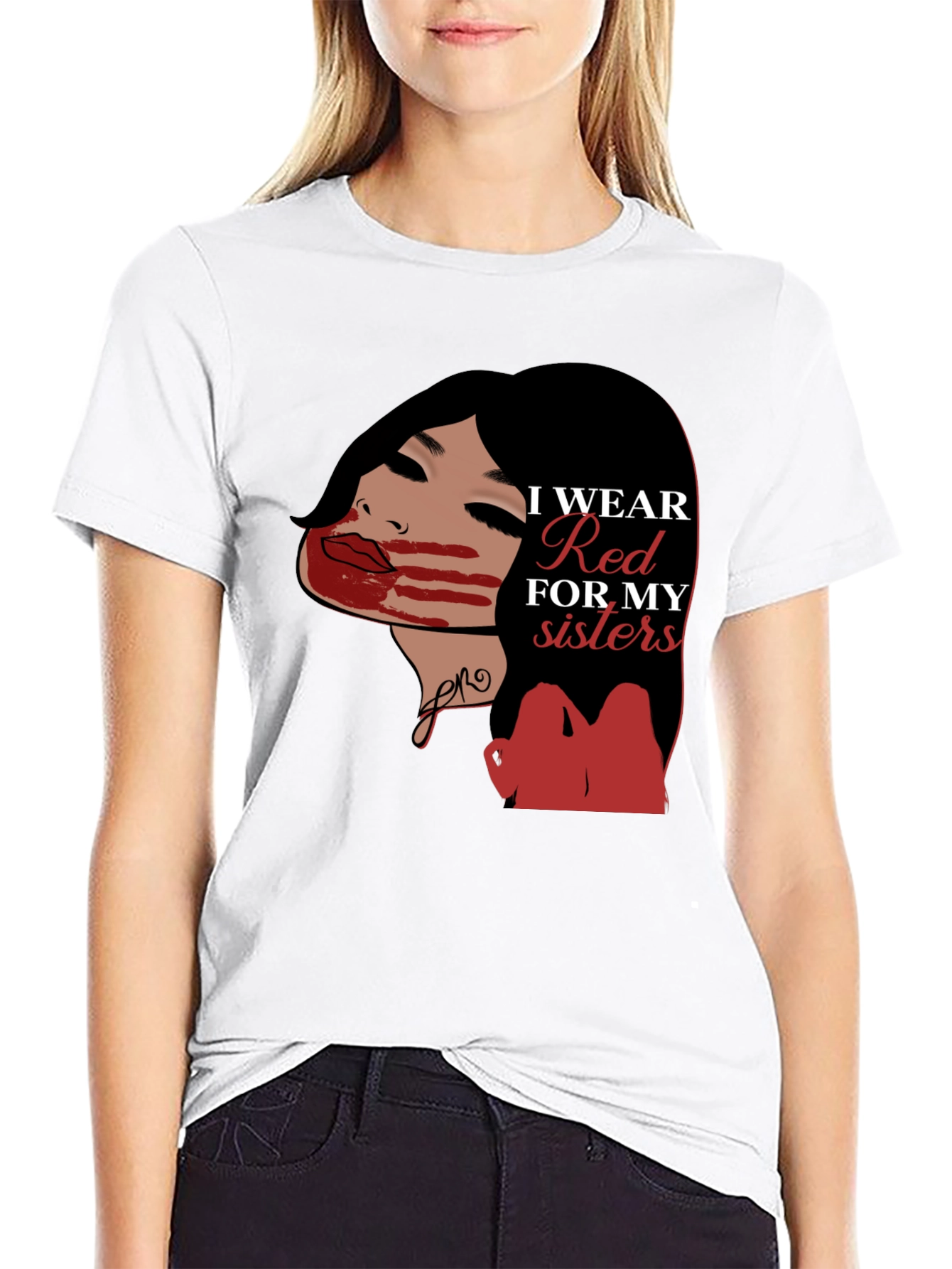 I Wear Red For My Sisters T-Shirt