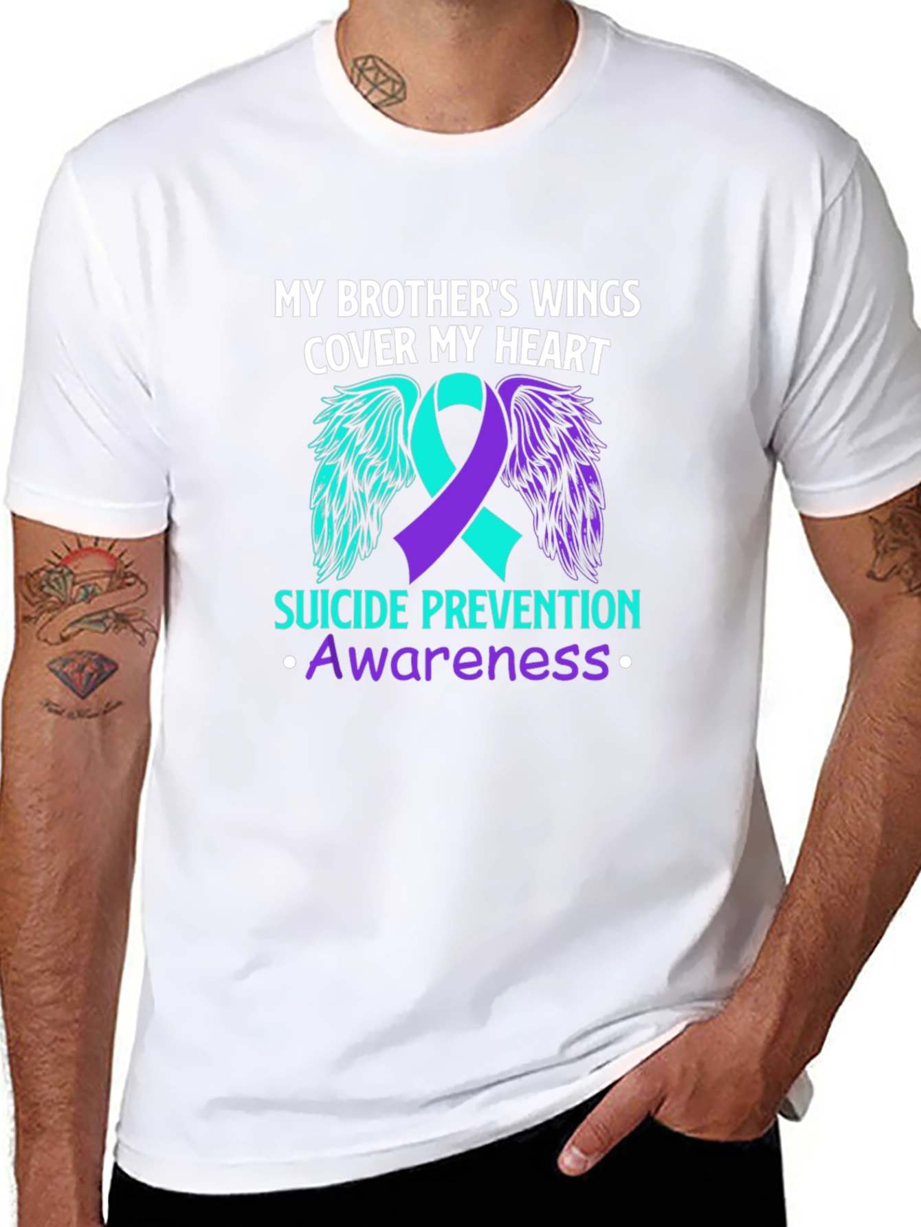 Suicide Prevention Awareness Brothers Wings T-Shirt