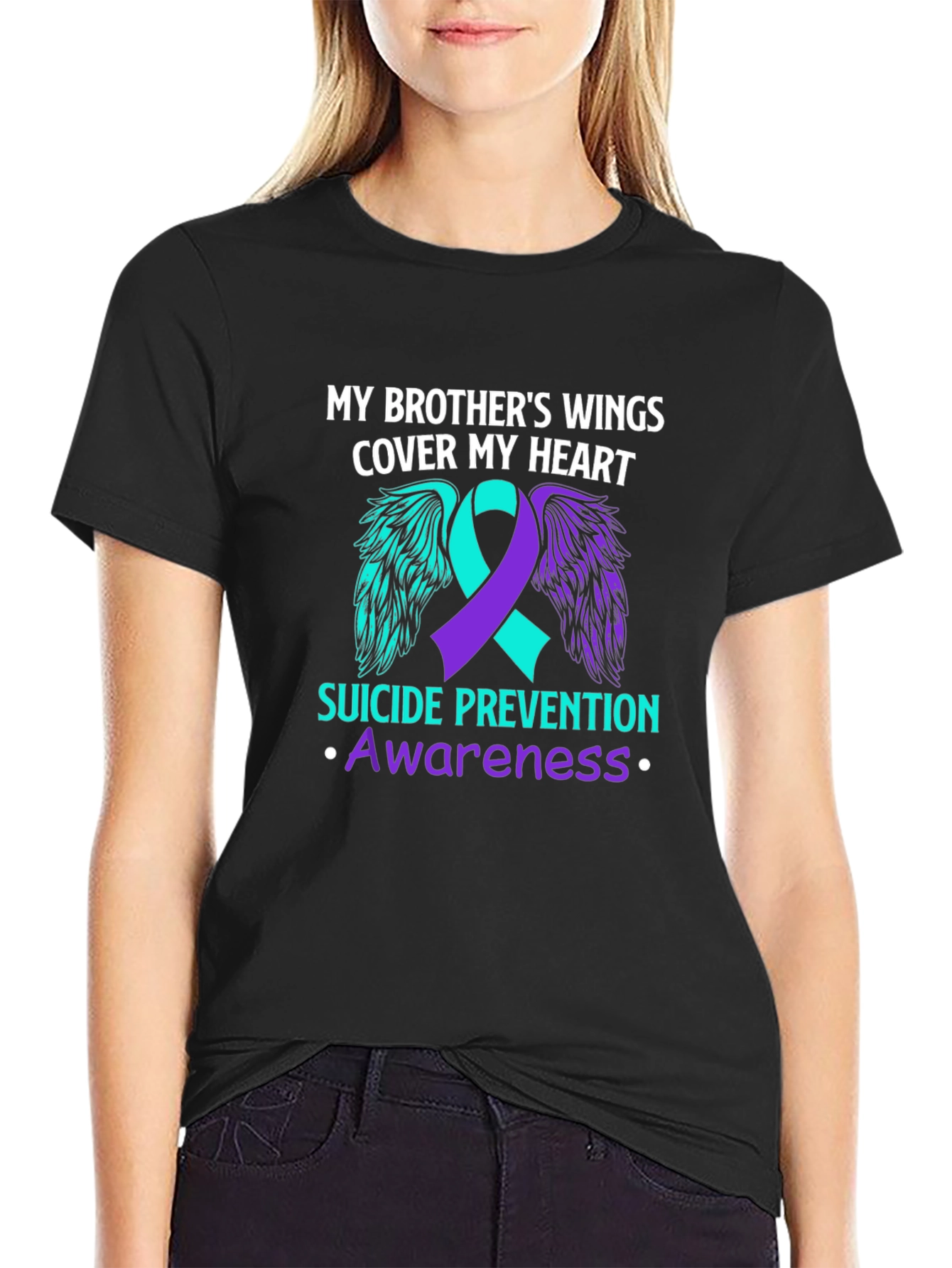 Suicide Prevention Awareness Brothers Wings T-Shirt