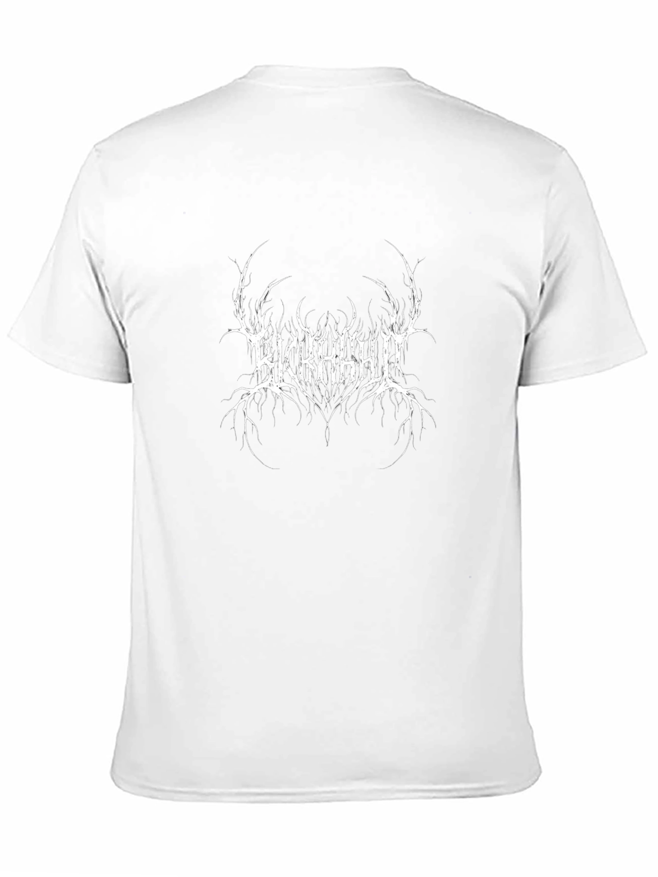 Black Graphic Tee: Kickass Metal Band Logo