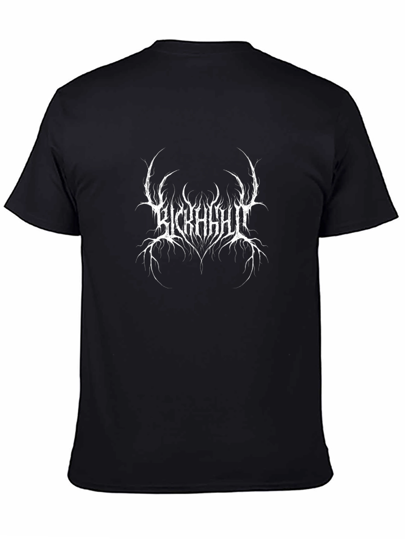 Black Graphic Tee: Kickass Metal Band Logo