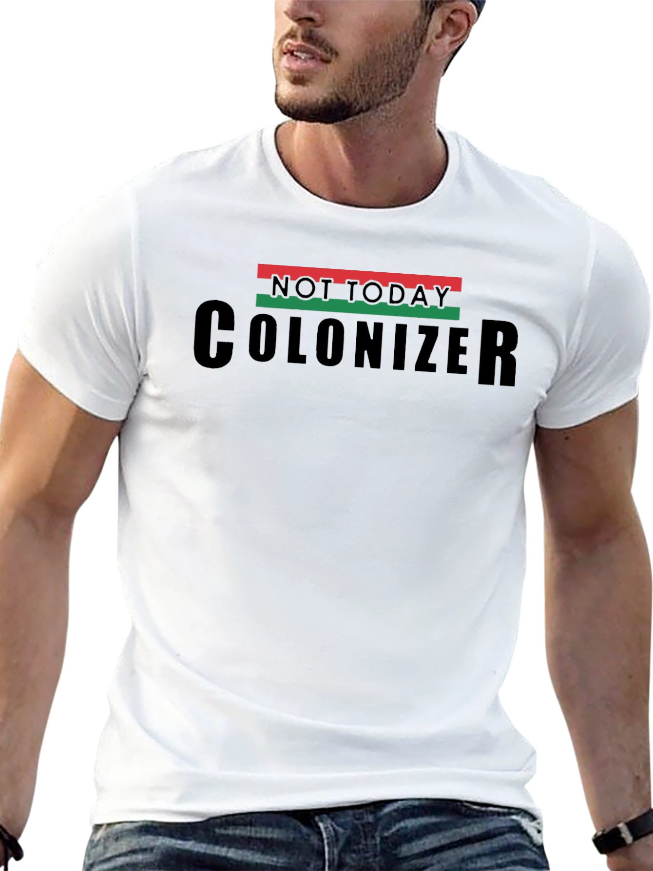 Not Today Colonizer Black Pride T-Shirt