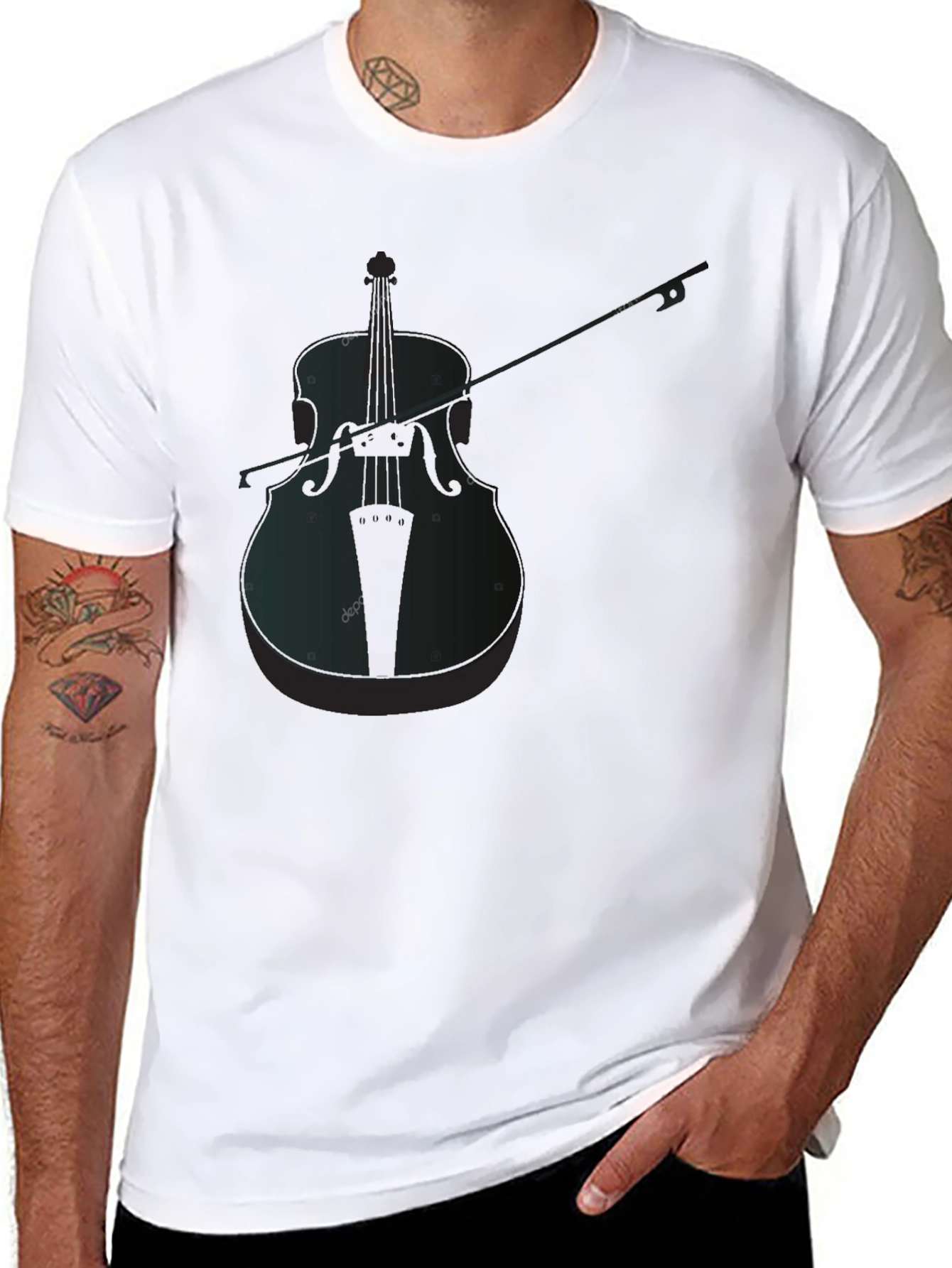 Cello Graphic T-Shirt - Music Lovers Tee