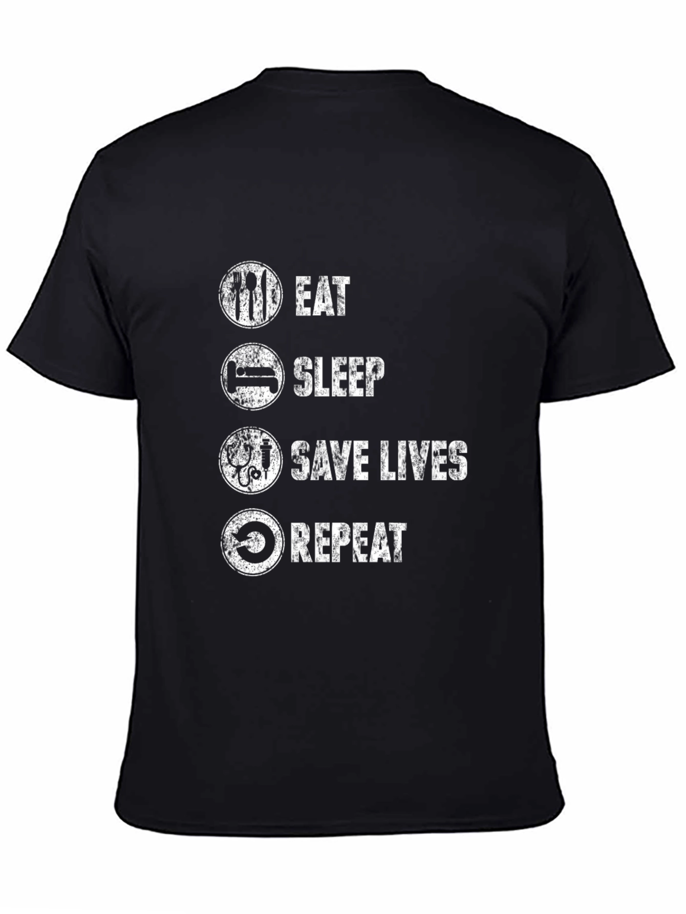 Eat Sleep Save Lives Repeat Graphic Tee