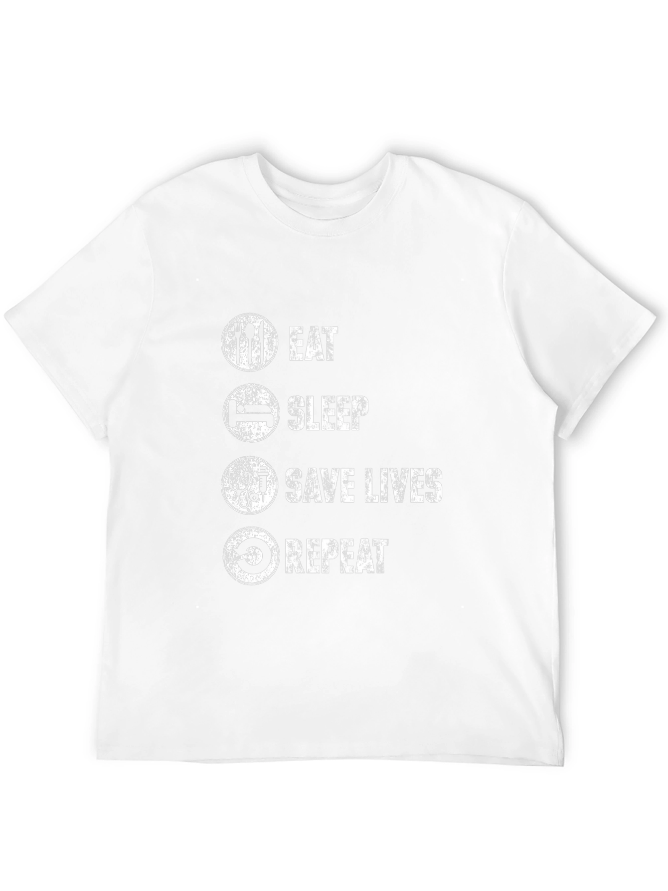 Eat Sleep Save Lives Repeat Graphic Tee