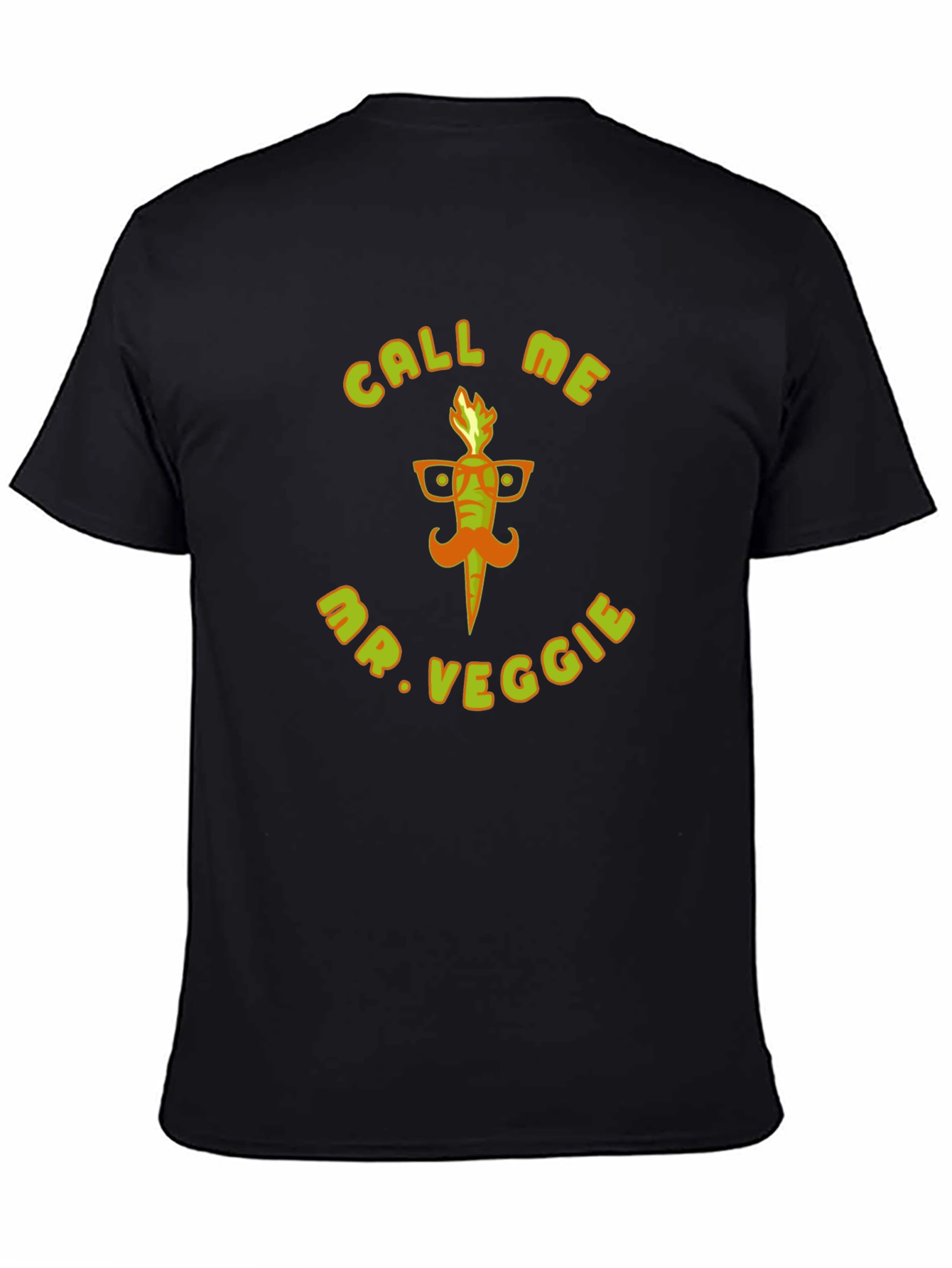 Call Me Mr. Veggie Black T-Shirt