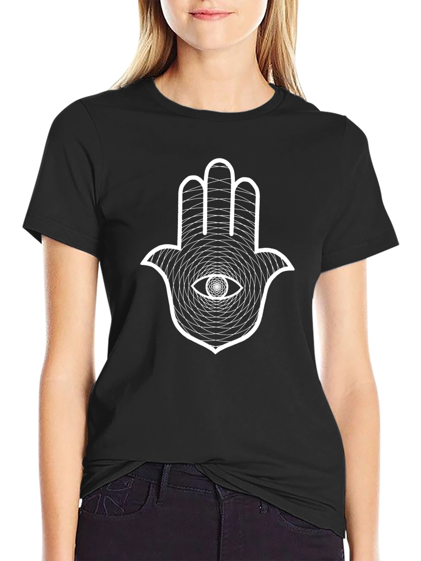 Hamsa Hand Eye T-Shirt - Stylish Graphic Tee