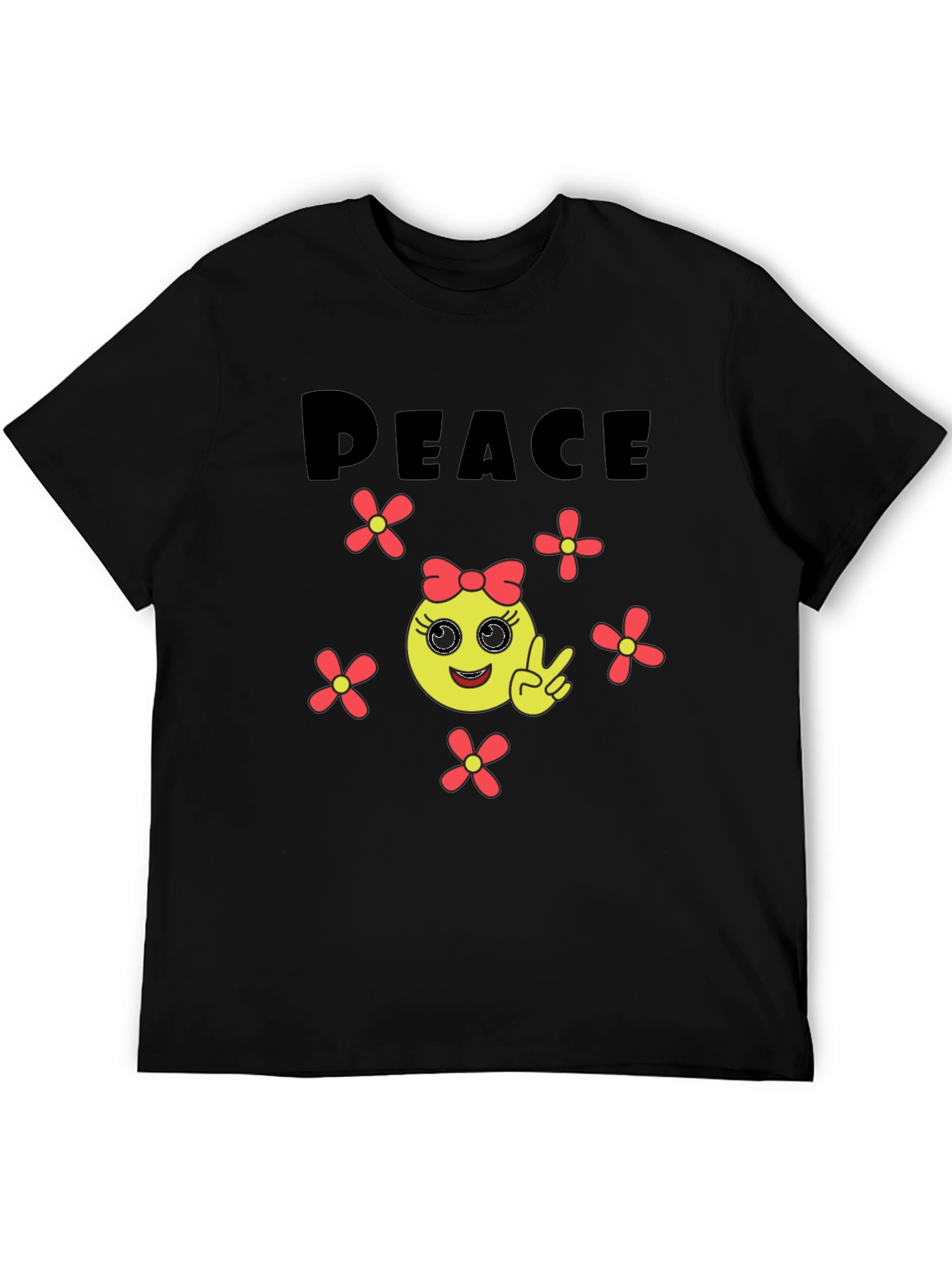 Peace Emoji Graphic Tee - Unisex Comfort