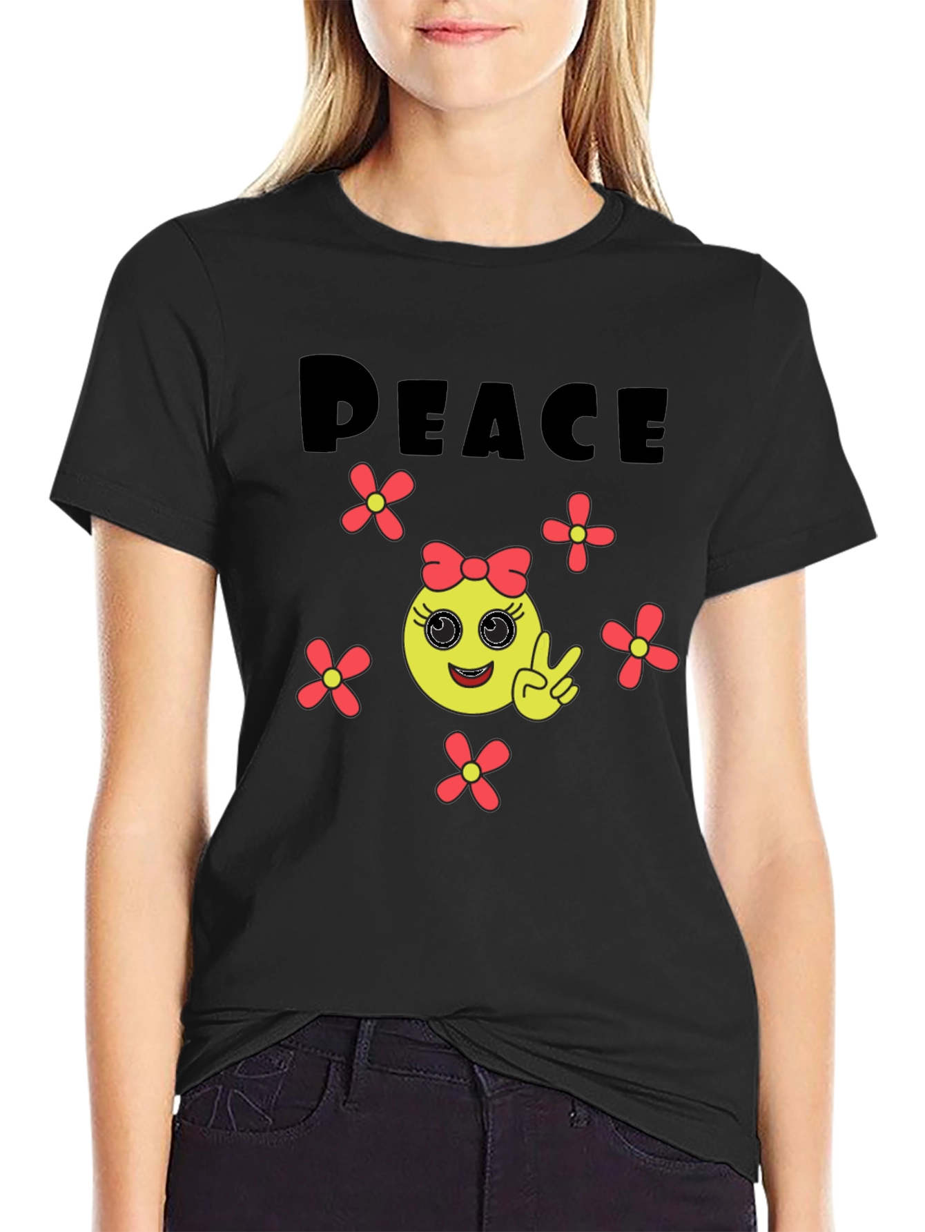Peace Emoji Graphic Tee - Unisex Comfort