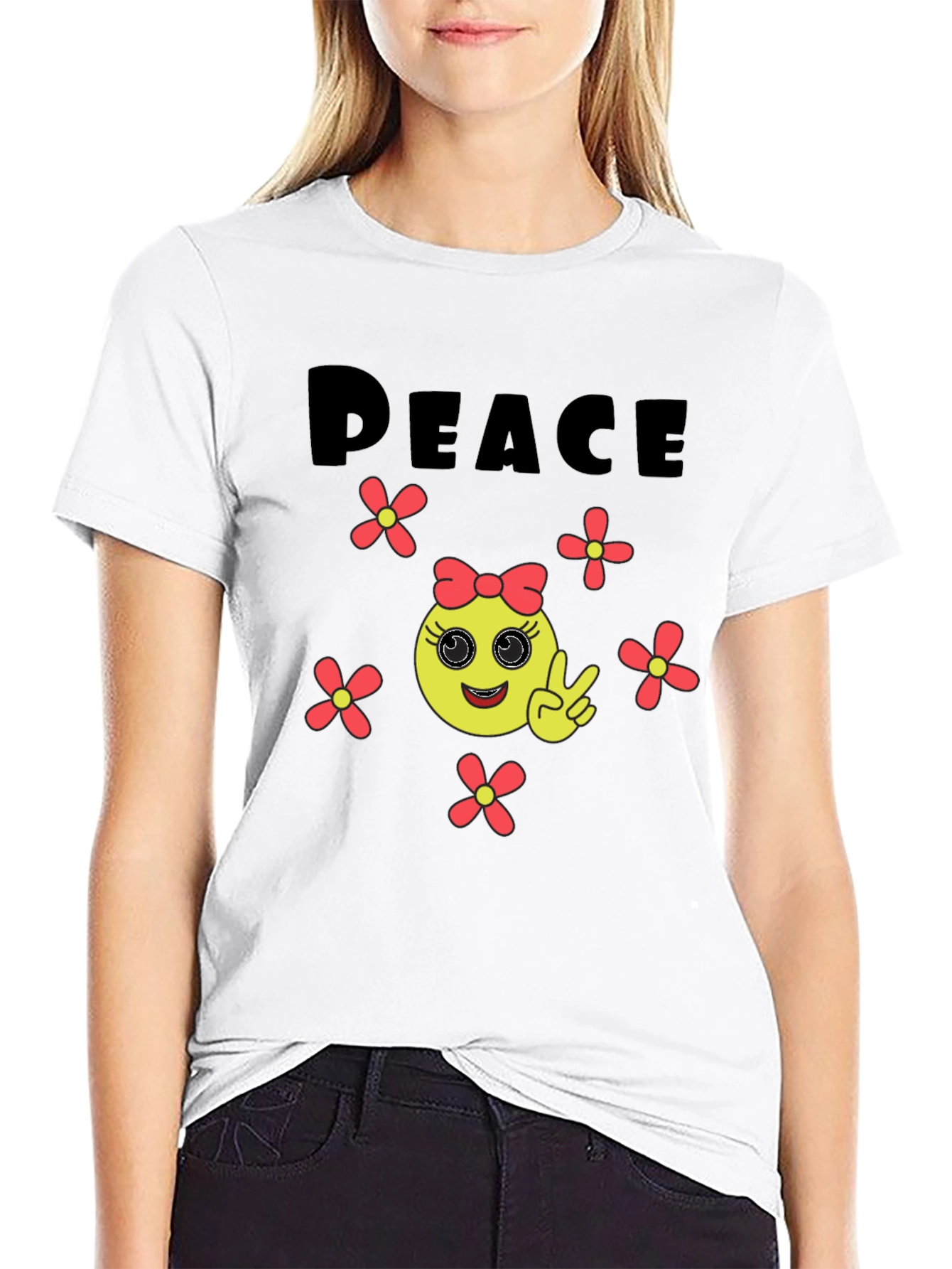 Peace Emoji Graphic Tee - Unisex Comfort
