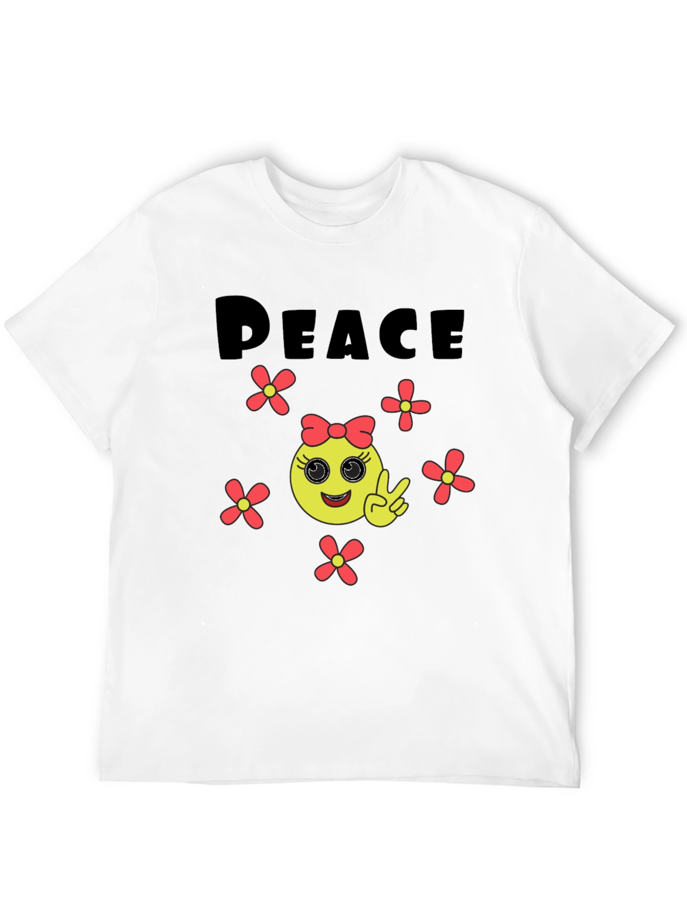 Peace Emoji Graphic Tee - Unisex Comfort
