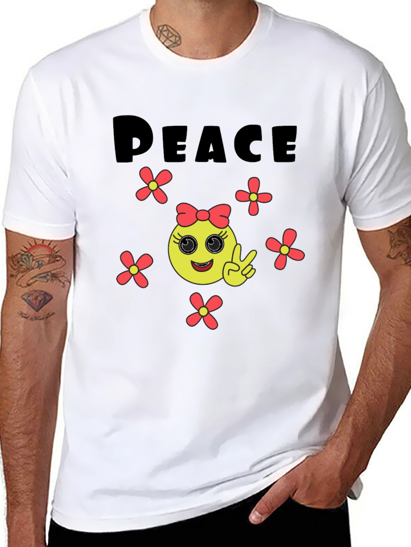 Peace Emoji Graphic Tee - Unisex Comfort