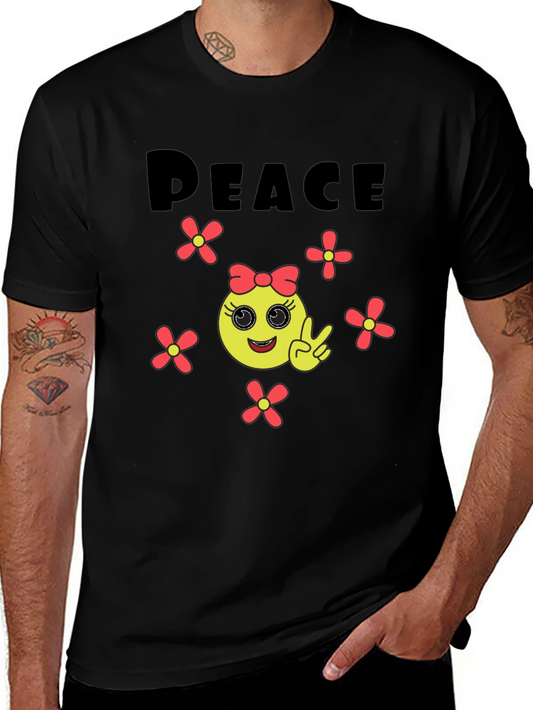 Peace Emoji Graphic Tee - Unisex Comfort