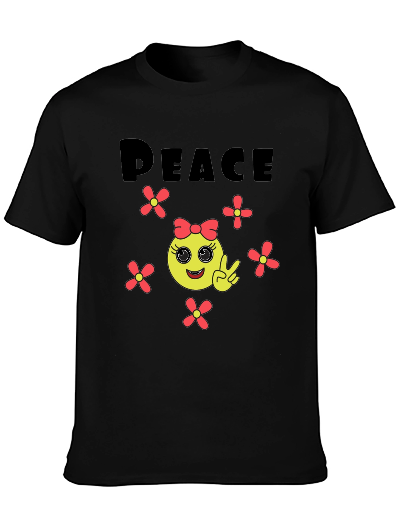 Peace Emoji Graphic Tee - Unisex Comfort